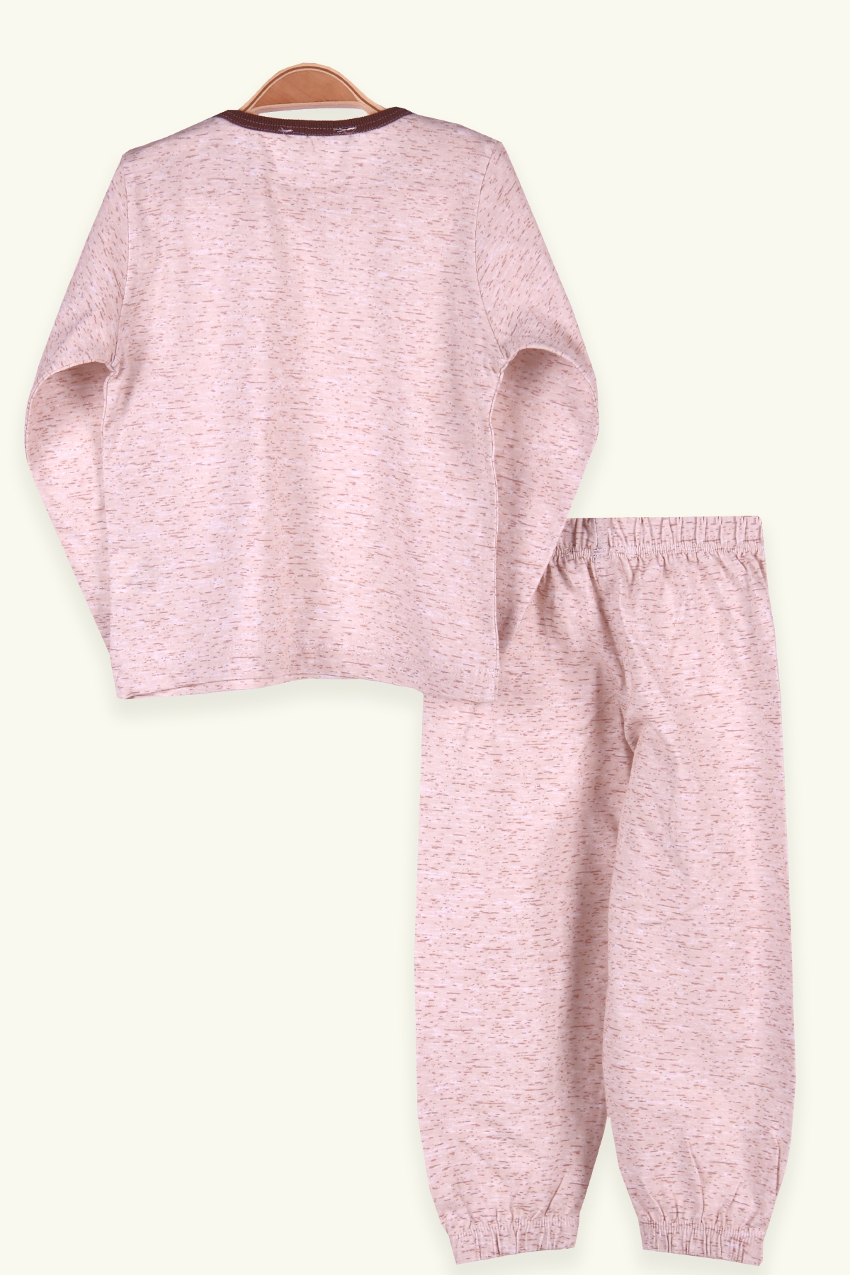 Breeze Erkek Çocuk Pijama Takımı Desenli Krem (2-6 Yaş)