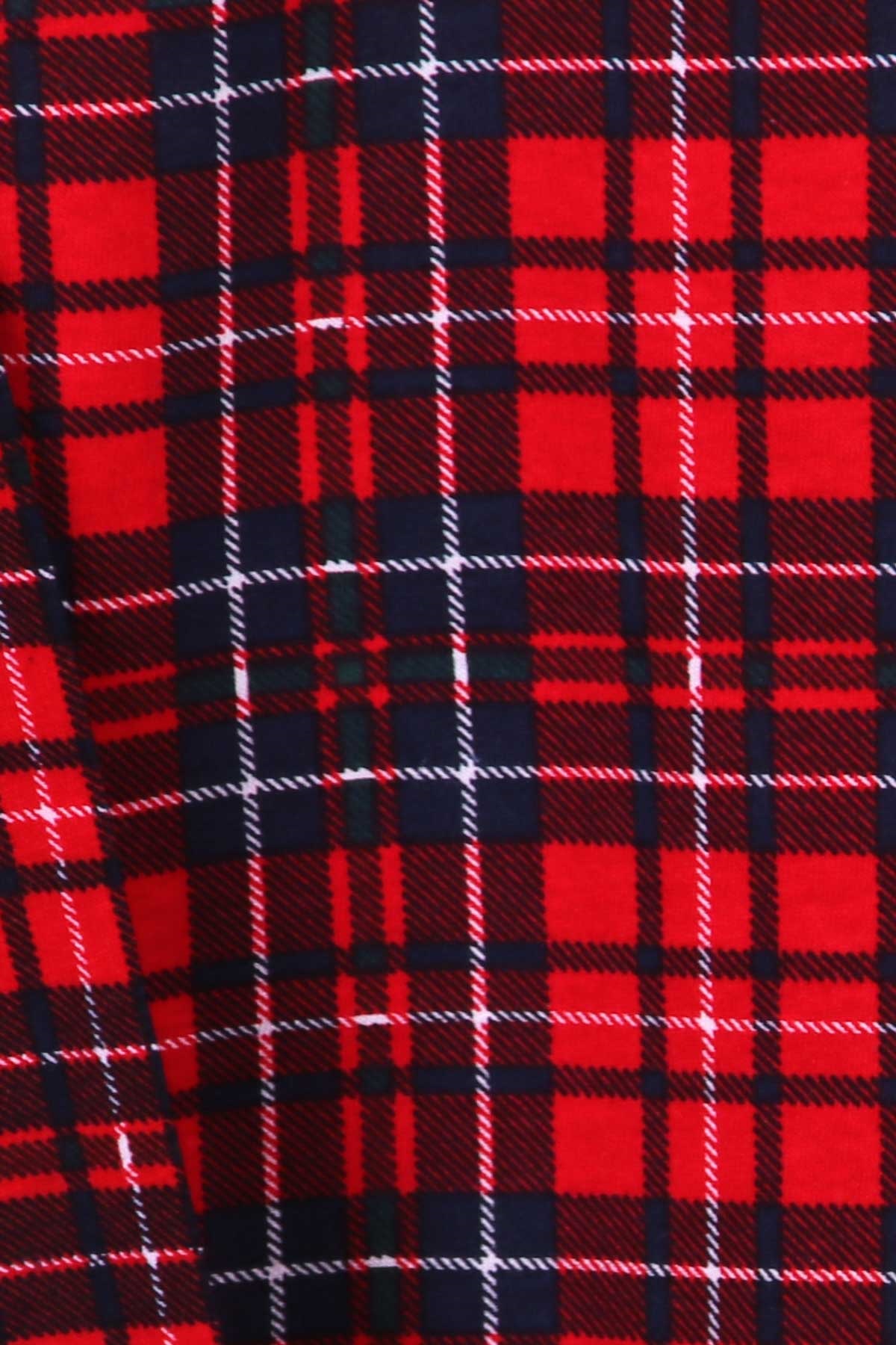 Breeze Erkek Çocuk Pijama Takımı Ekoseli Kırmızı (9-12 Yaş)