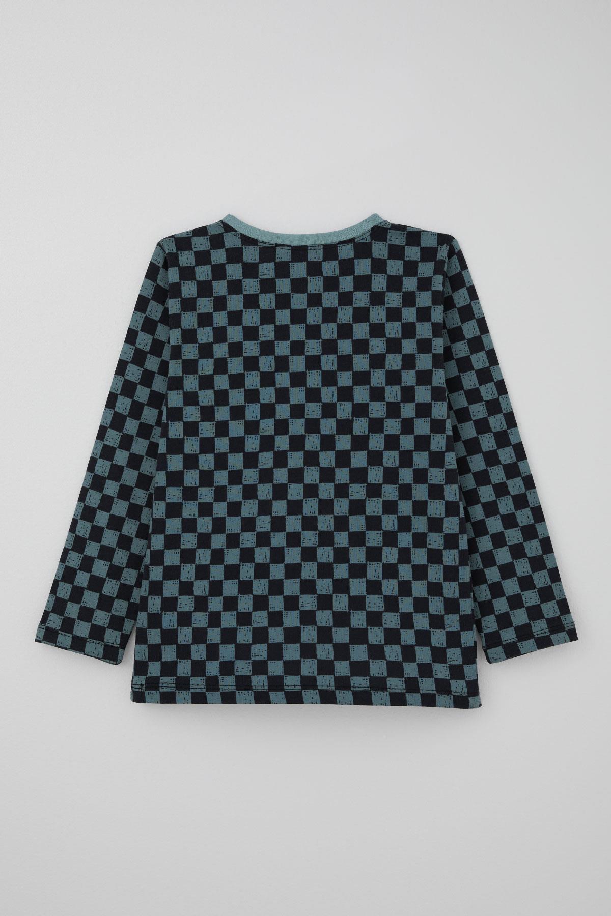 Breeze Erkek Çocuk Pijama Takımı Ekose Desenli Karışık Renk (4-8 Yaş)