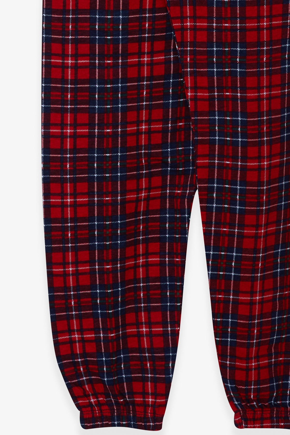 Breeze Erkek Çocuk Pijama Takımı Ekose Desenli Kırmızı (4-8 Yaş)