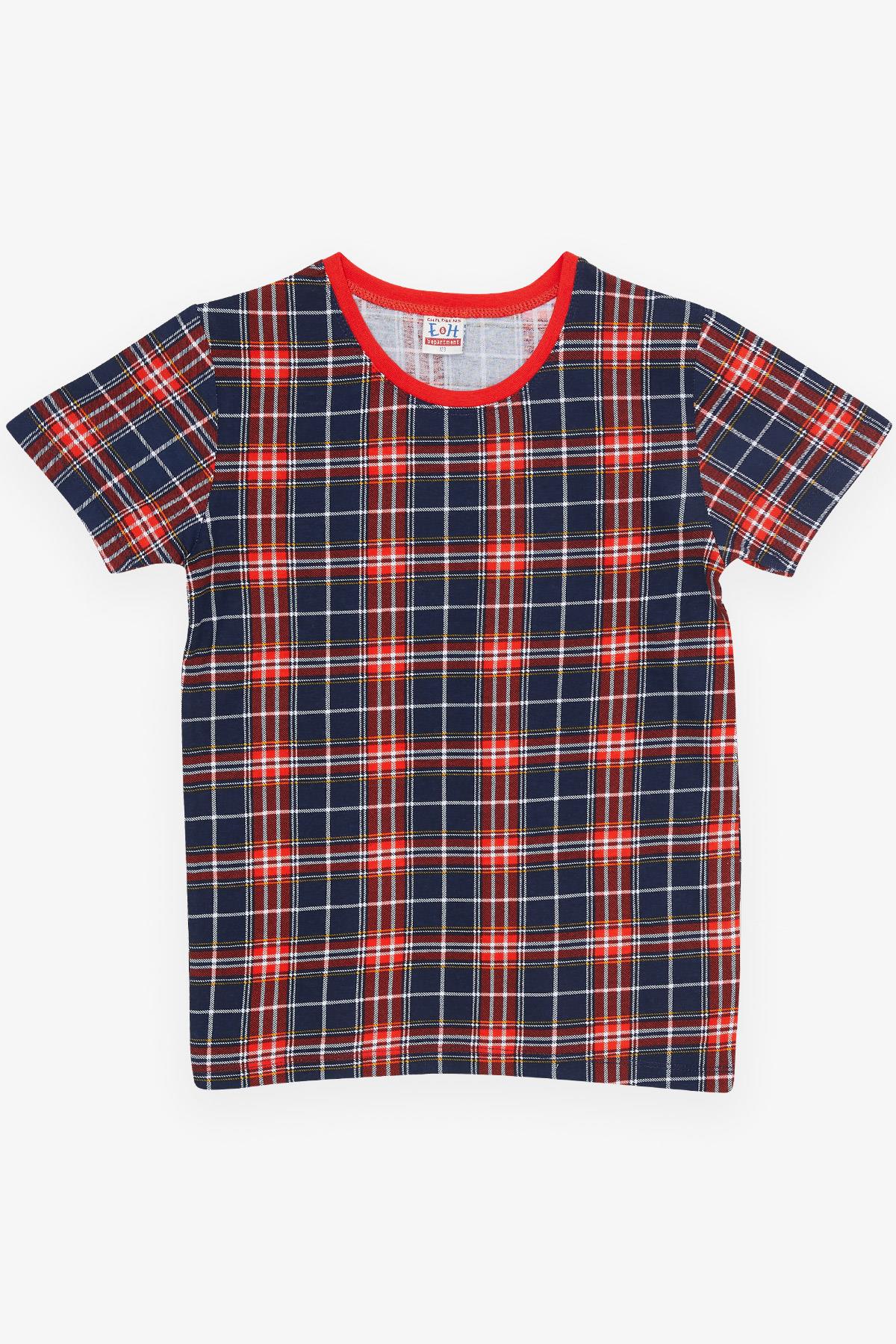 Breeze Erkek Çocuk Pijama Takımı Ekose Desenli Karışık Renk (4-8 Yaş)