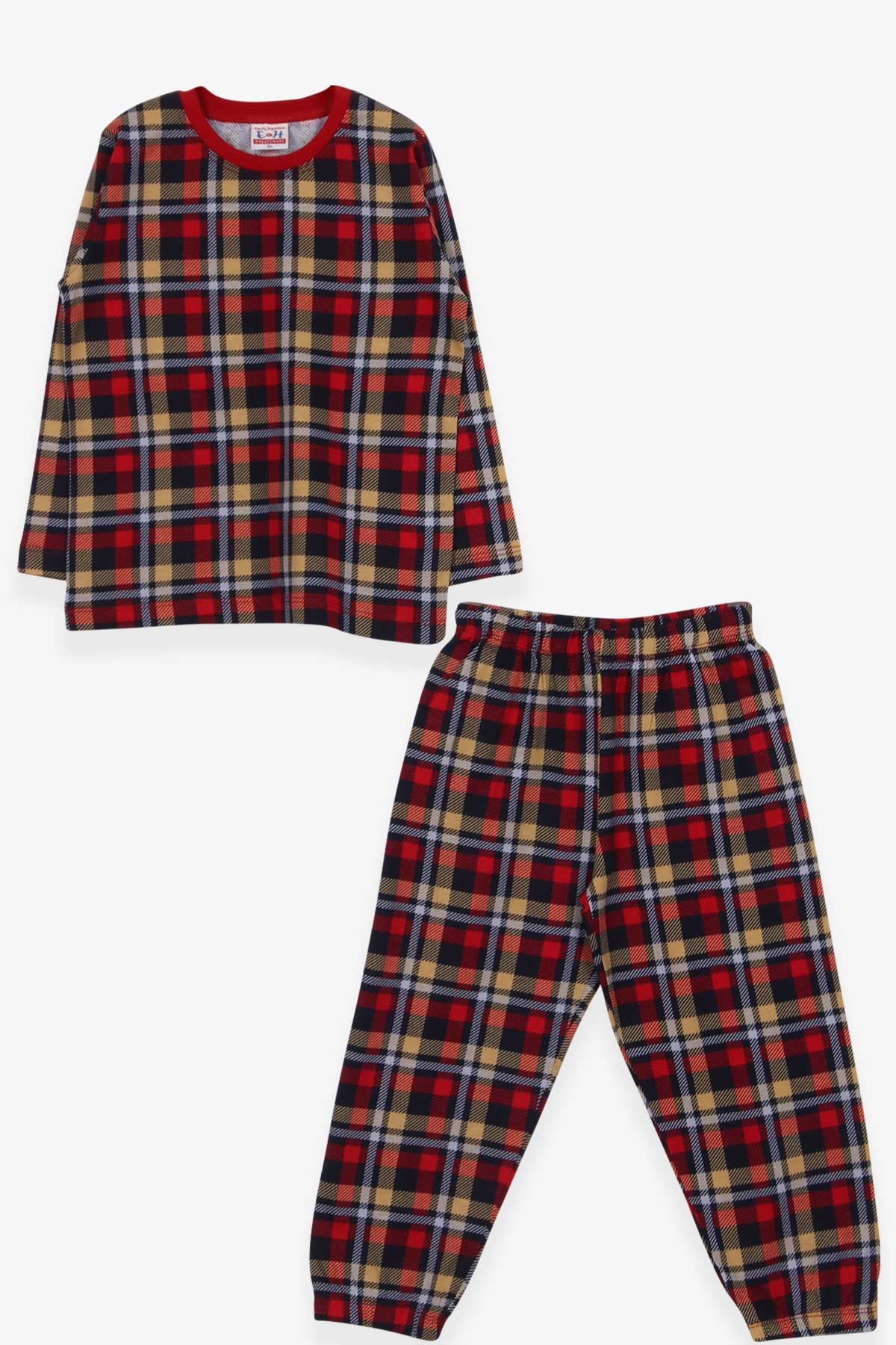Breeze Erkek Çocuk Pijama Takımı Ekose Desenli Karışık Renk (4-8 Yaş)