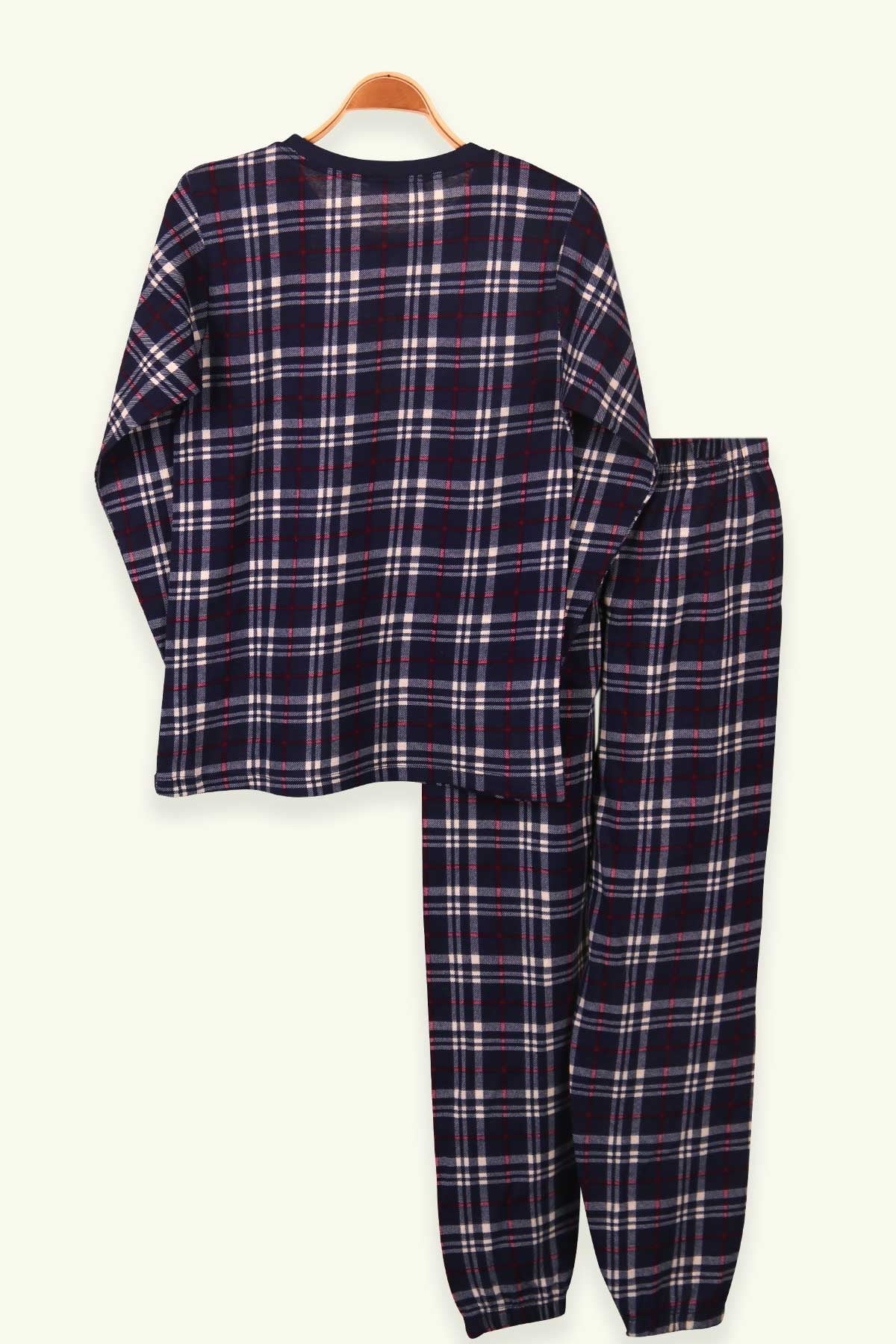 Breeze Erkek Çocuk Pijama Takımı Ekoseli Lacivert (9-12 Yaş)