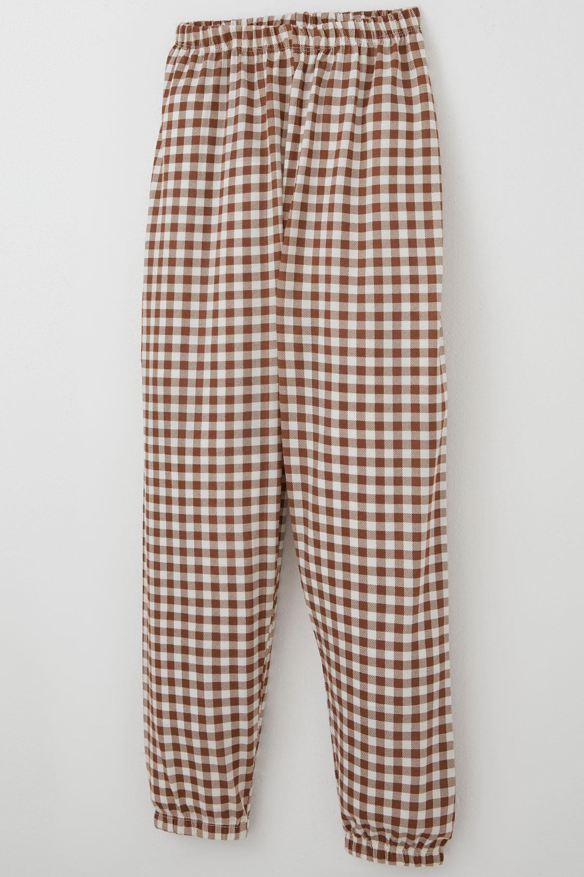 Breeze Erkek Çocuk Pijama Takımı Ekose Desenli Karışık Renk (9-12 Yaş)