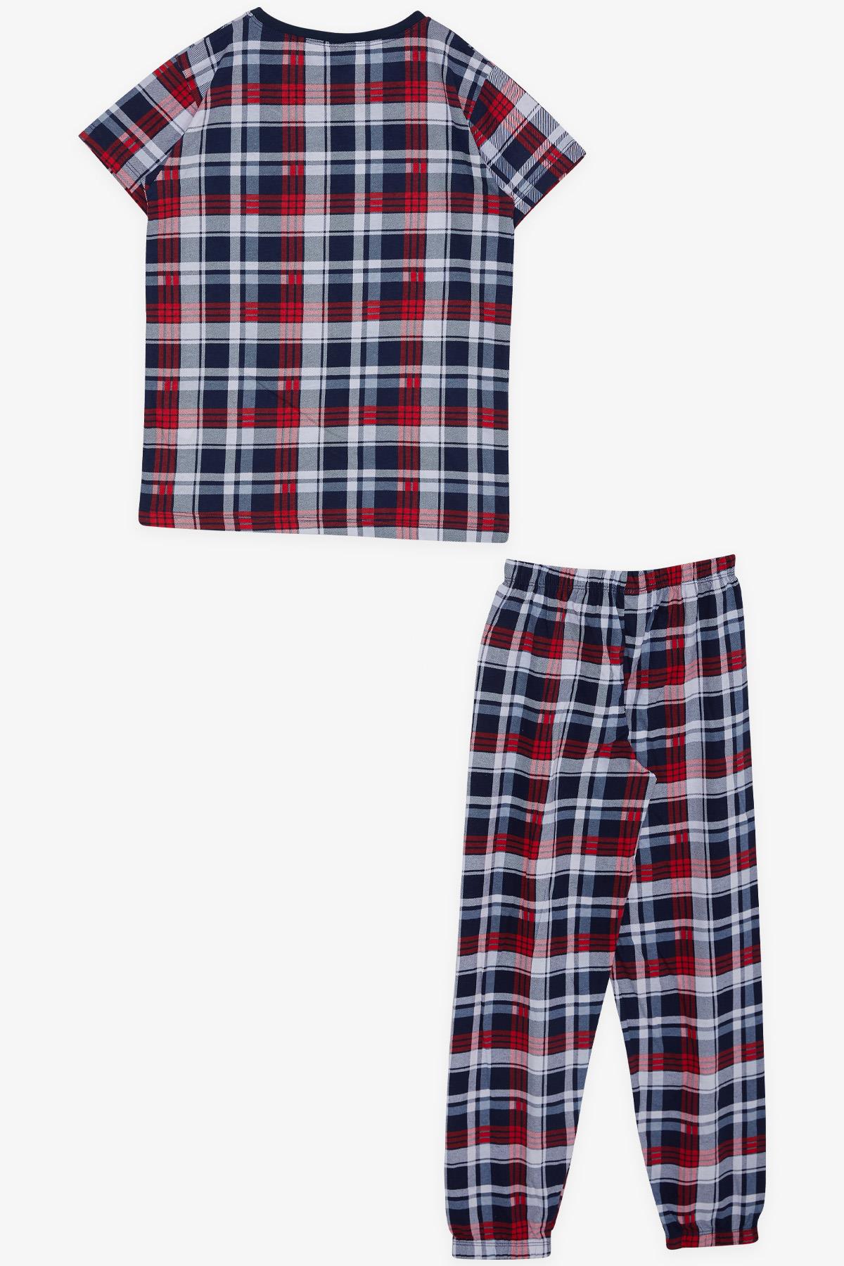 Breeze Erkek Çocuk Pijama Takımı Ekose Desenli Karışık Renk (9-14 Yaş)