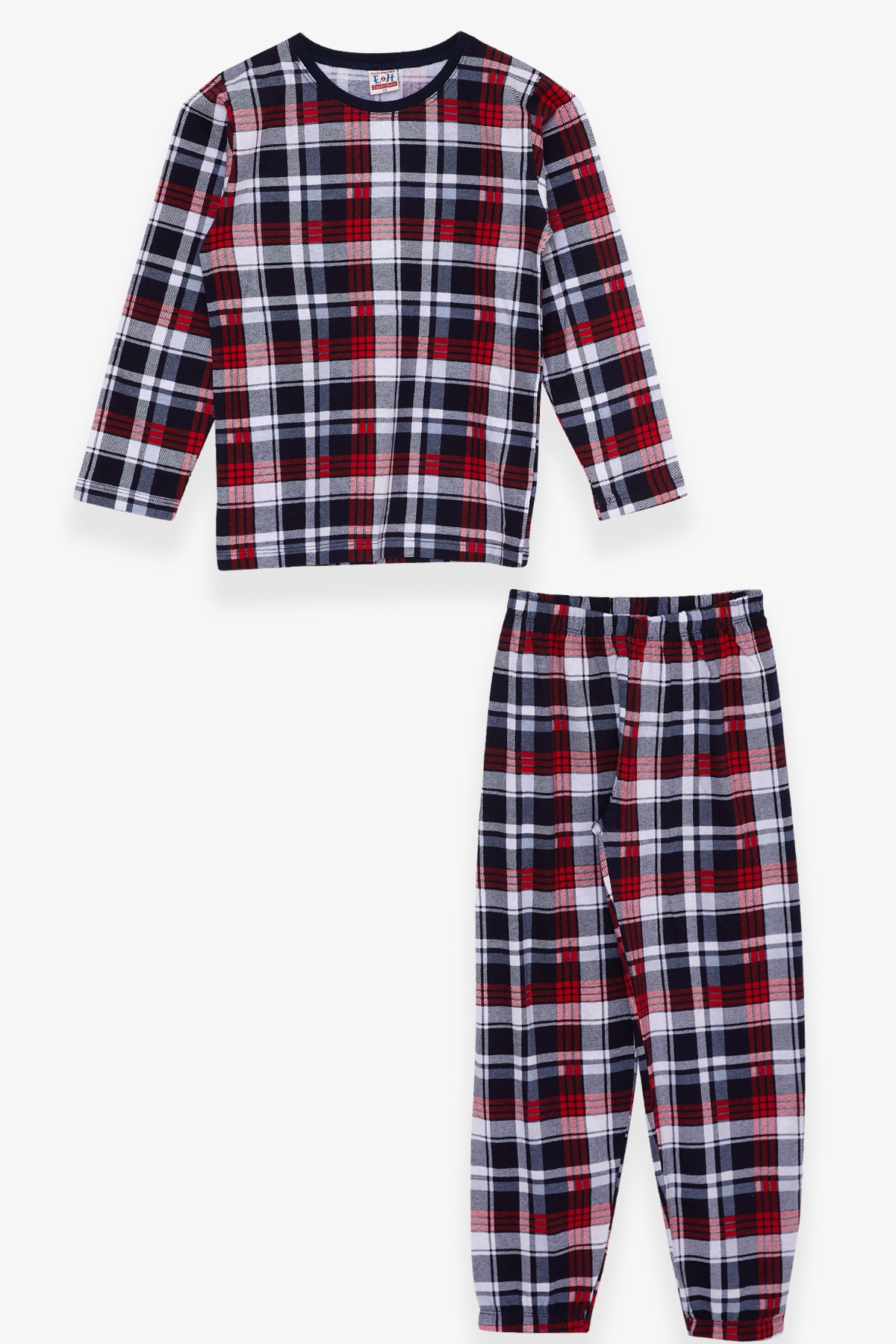 Breeze Erkek Çocuk Pijama Takımı Ekose Desenli Karışık Renk (4-8 Yaş)
