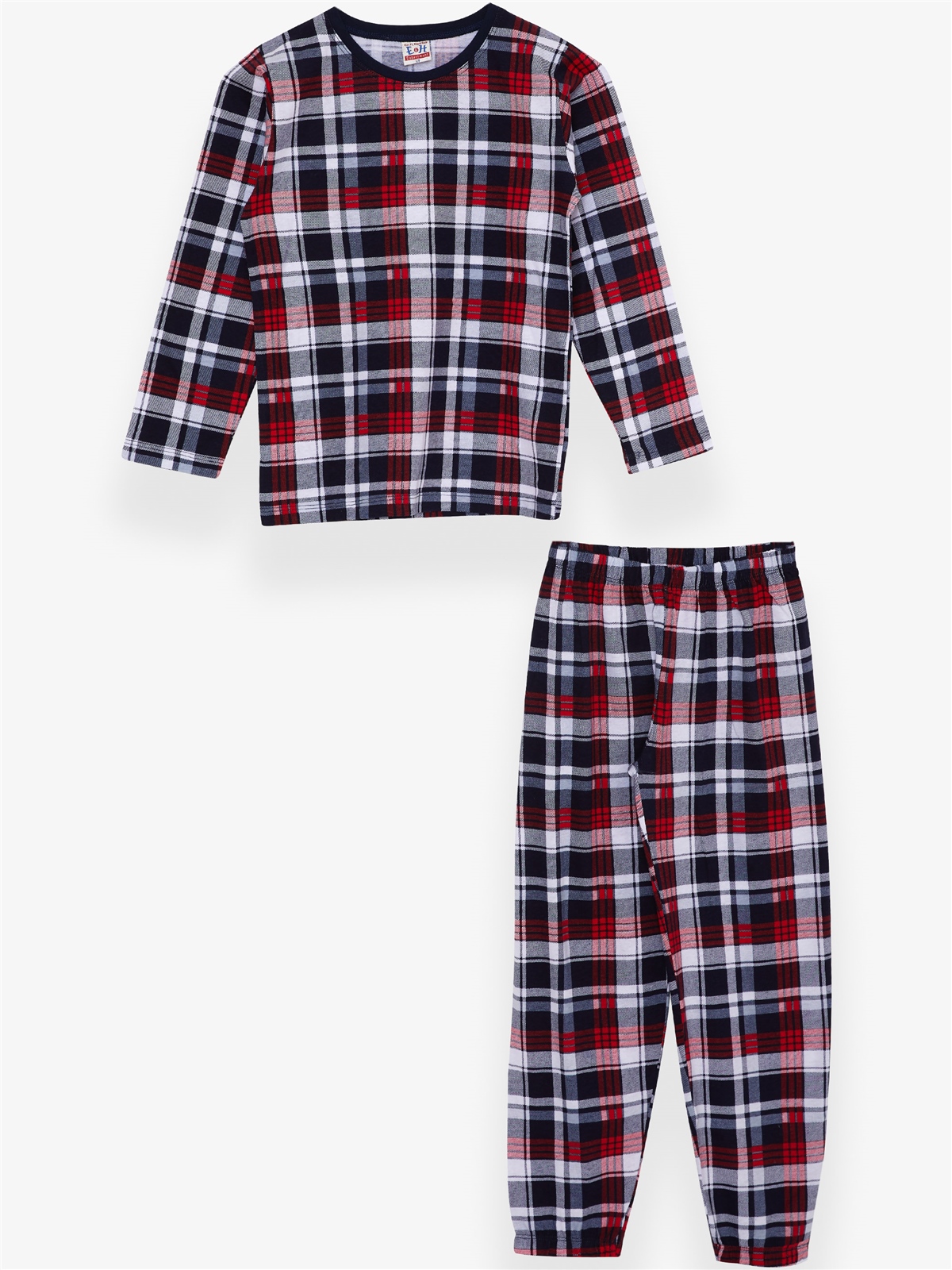 Breeze Erkek Çocuk Pijama Takımı Ekose Desenli Karışık Renk (4-8 Yaş)