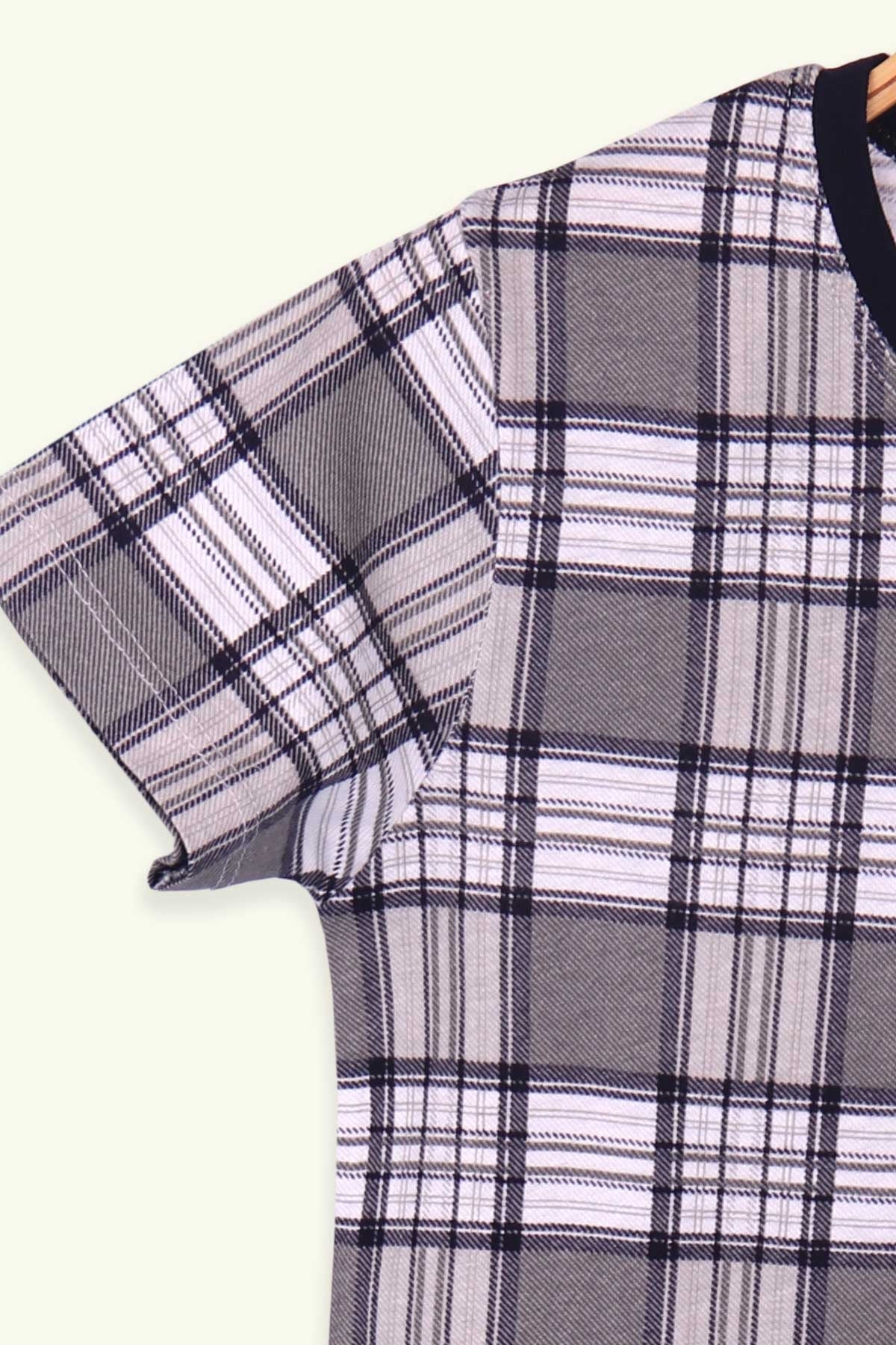 Breeze Erkek Çocuk Pijama Takımı Ekoseli Karışık Renk (4-8 Yaş)