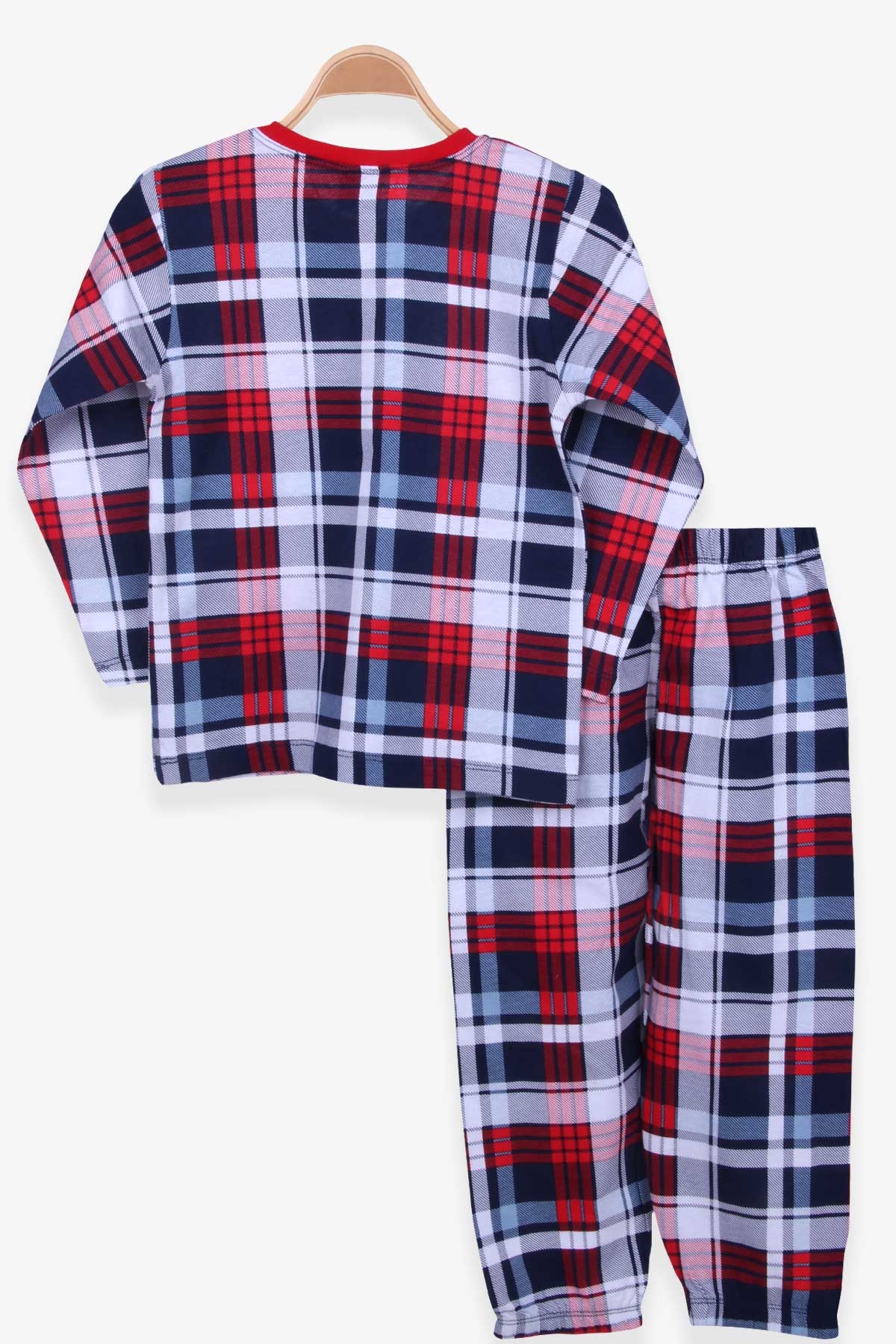 Breeze Erkek Çocuk Pijama Takımı Ekose Desenli Karışık Renk (4-8 Yaş)