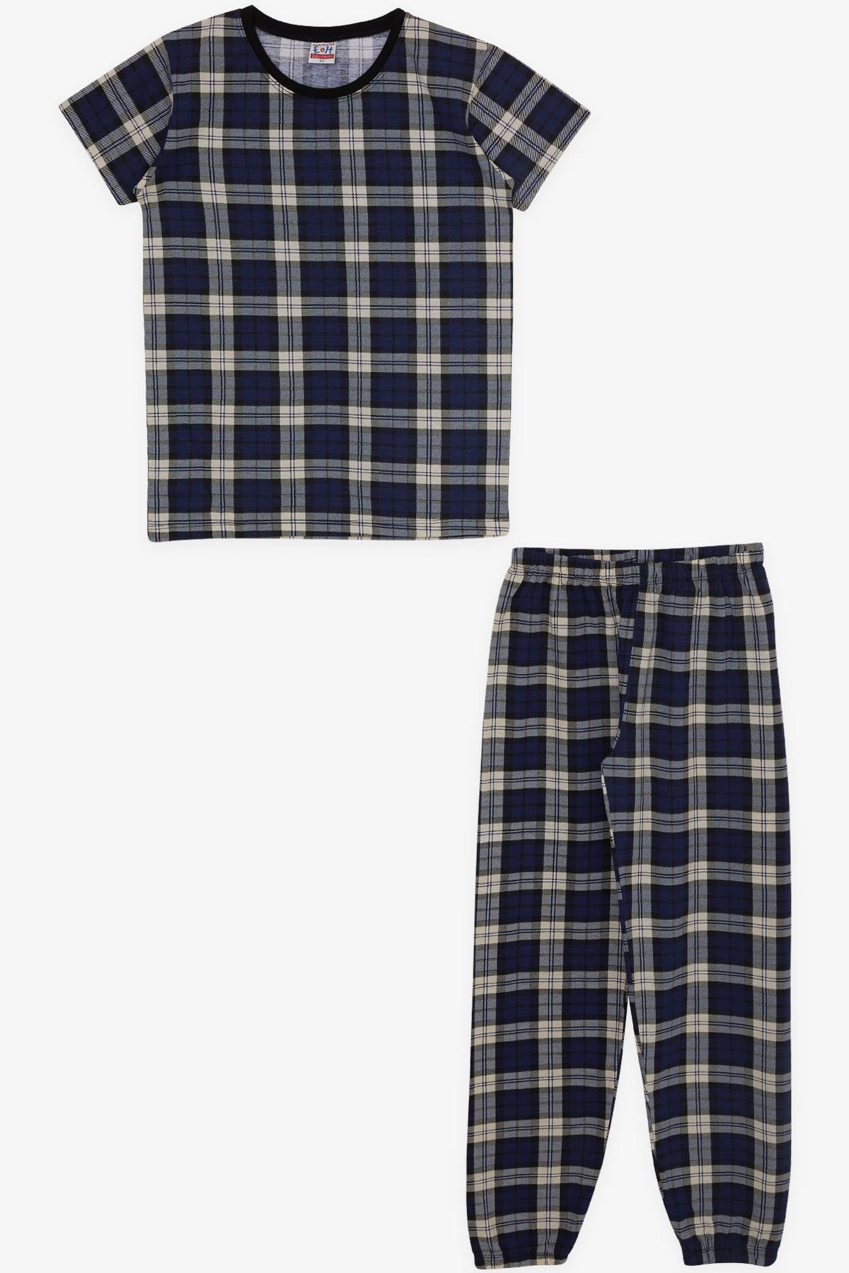 Breeze Erkek Çocuk Pijama Takımı Ekose Desenli Karışık Renk (9-14 Yaş)