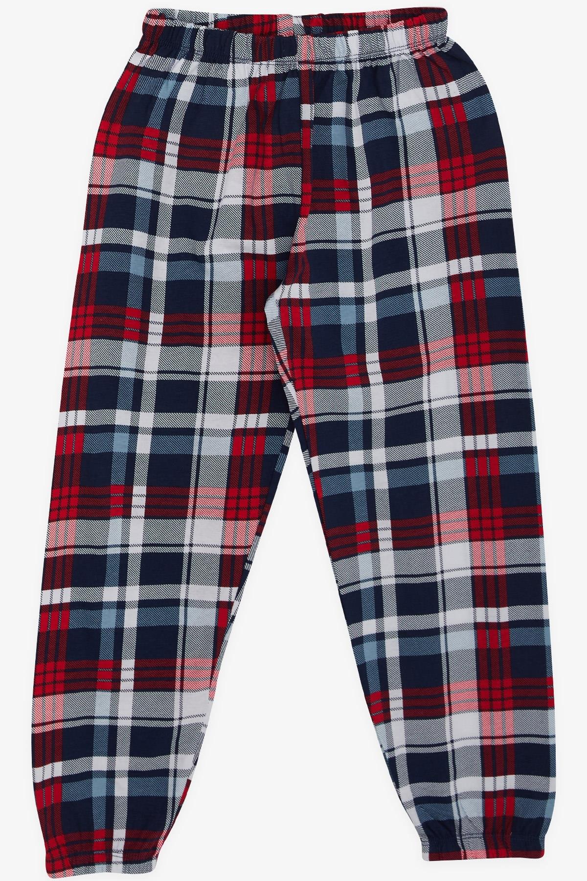 Breeze Erkek Çocuk Pijama Takımı Ekose Desenli Karışık Renk (4-8 Yaş)