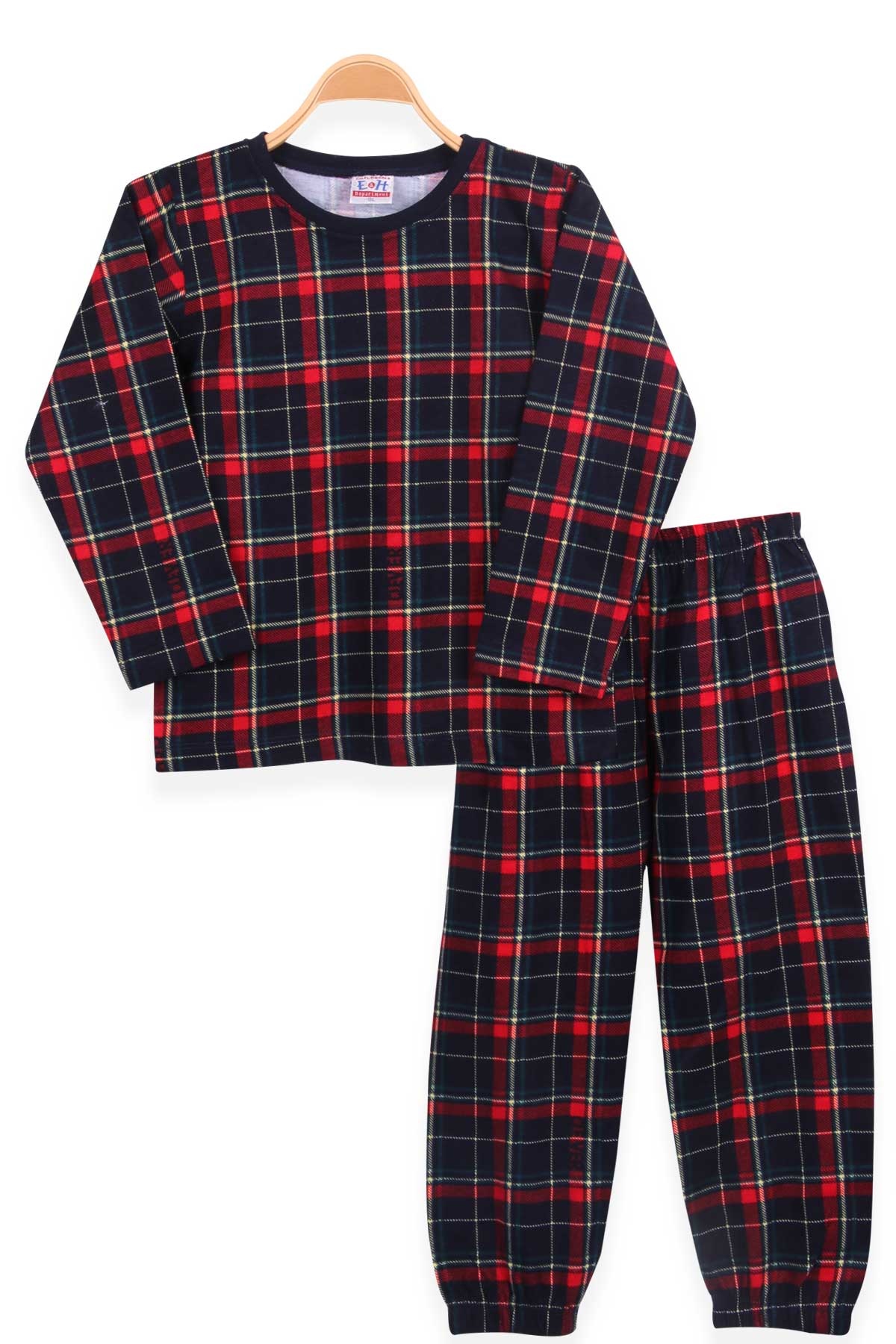 Breeze Erkek Çocuk Pijama Takımı Ekose Desenli Karışık Renk (4-8 Yaş)