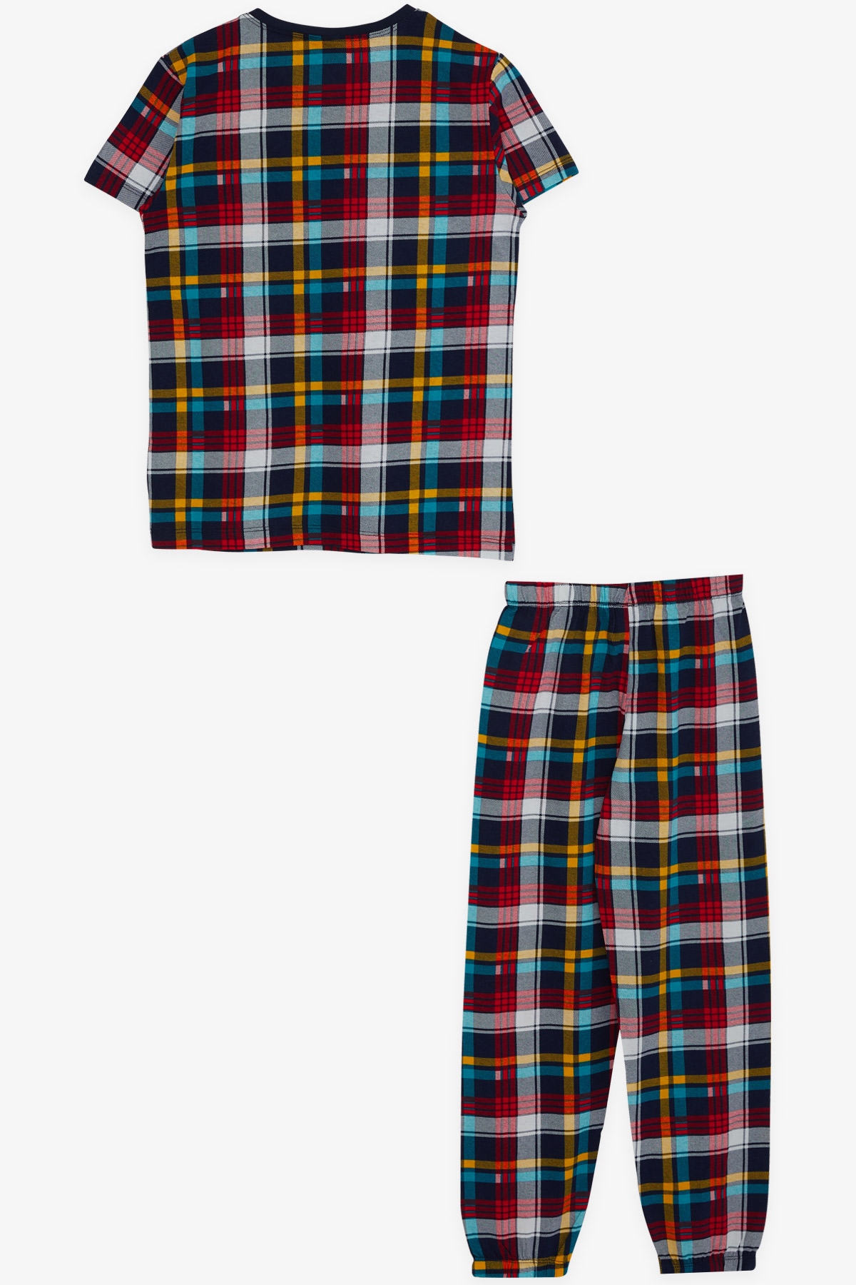 Breeze Erkek Çocuk Pijama Takımı Ekose Desenli Karışık Renk (4-8 Yaş)