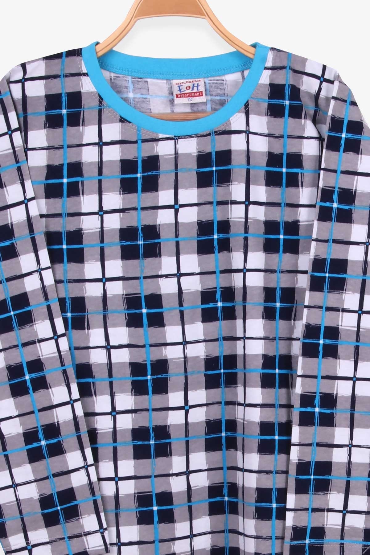 Breeze Erkek Çocuk Pijama Takımı Ekoseli Karışık Renk (9-14 Yaş)