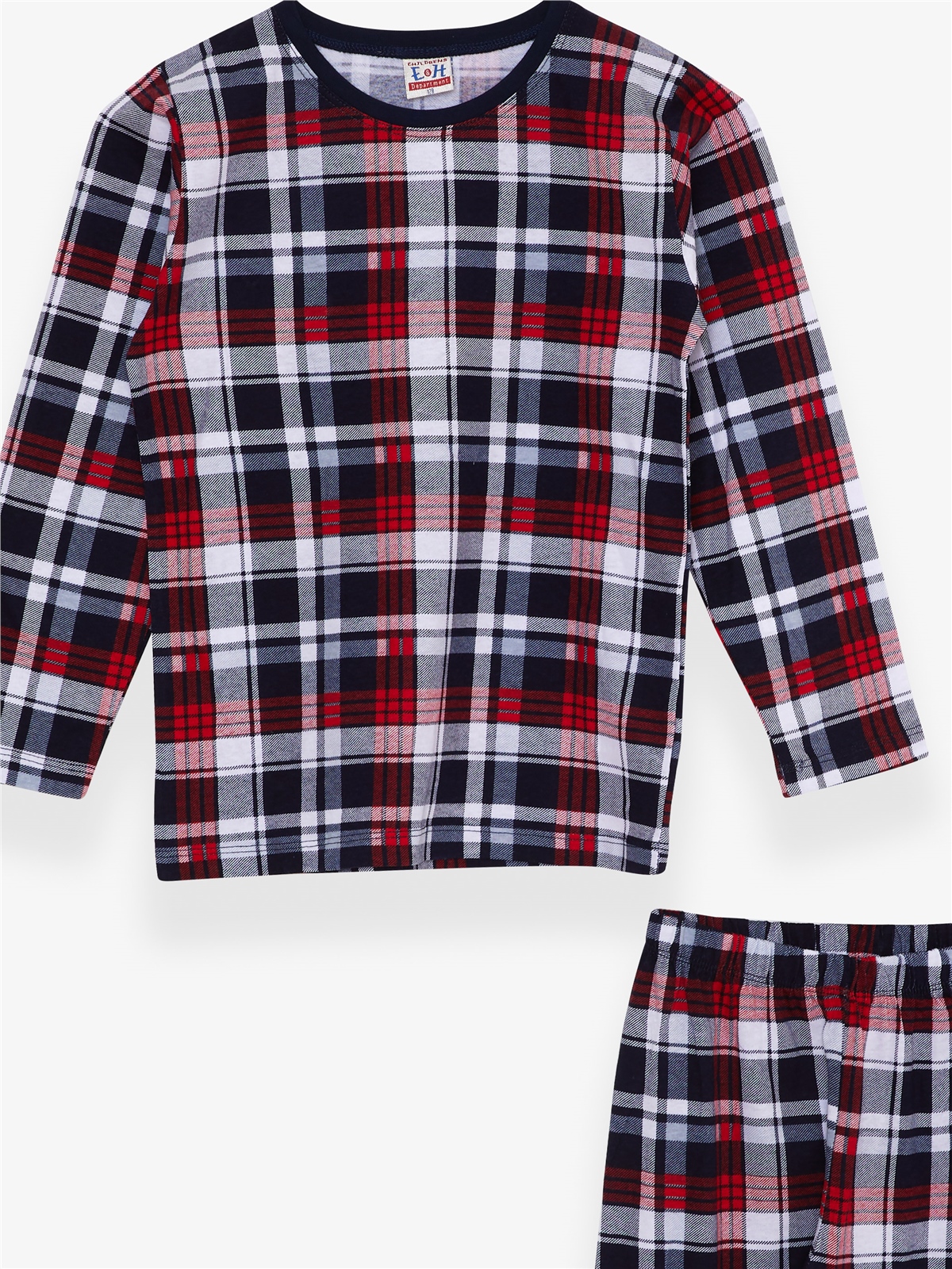 Breeze Erkek Çocuk Pijama Takımı Ekose Desenli Karışık Renk (4-8 Yaş)