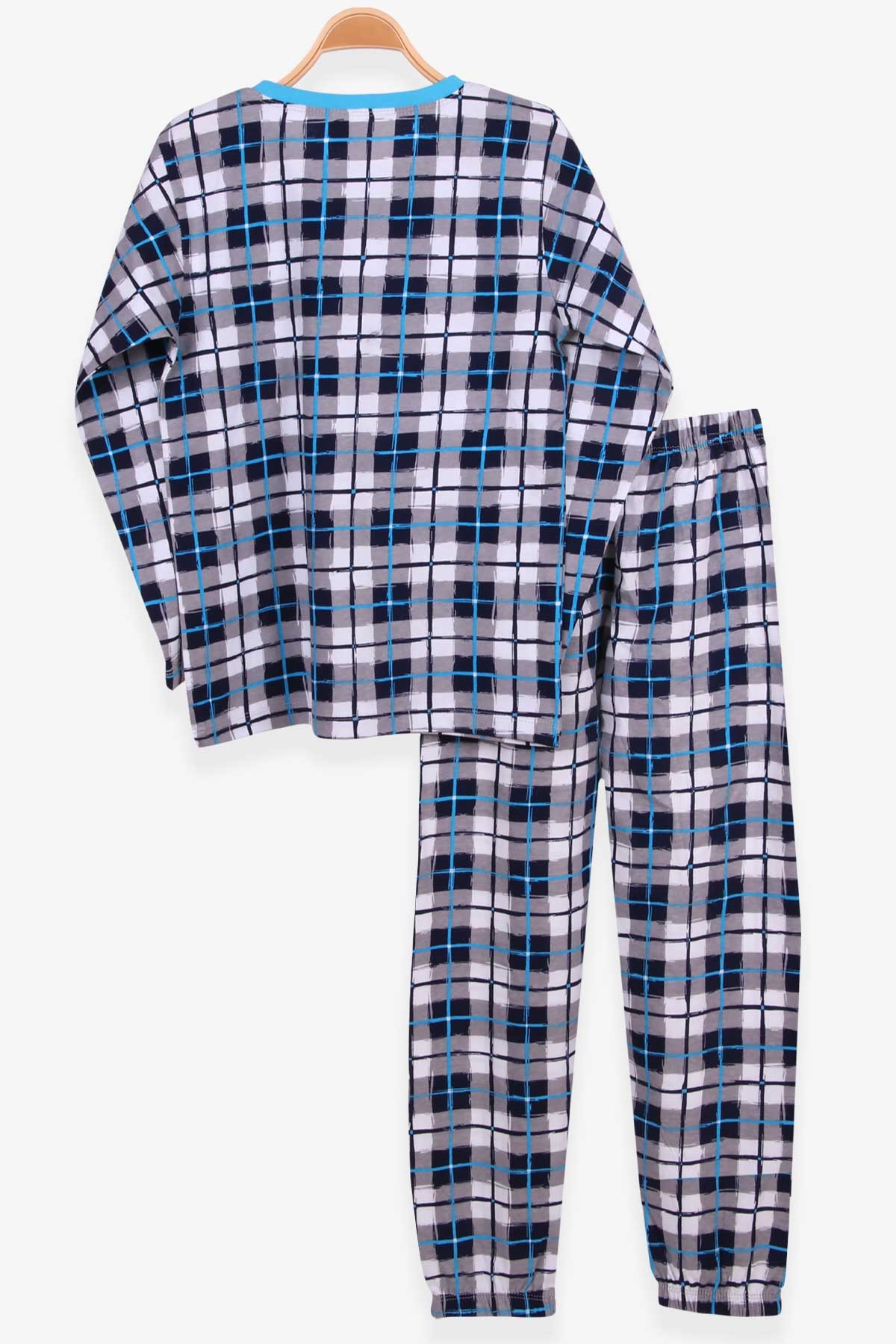 Breeze Erkek Çocuk Pijama Takımı Ekoseli Karışık Renk (9-14 Yaş)
