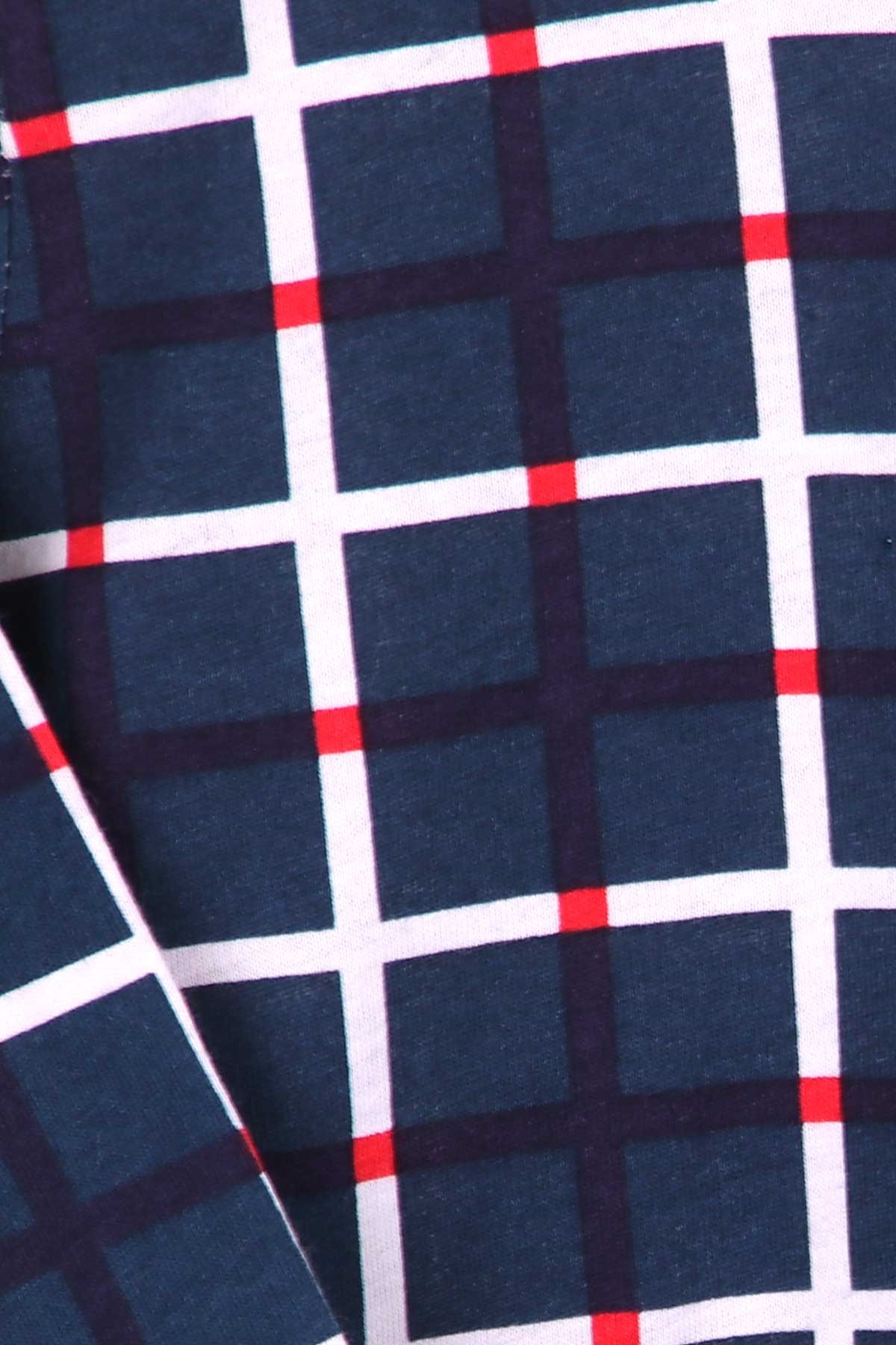 Breeze Erkek Çocuk Pijama Takımı Ekoseli Koyu Yeşil (4-8 Yaş)