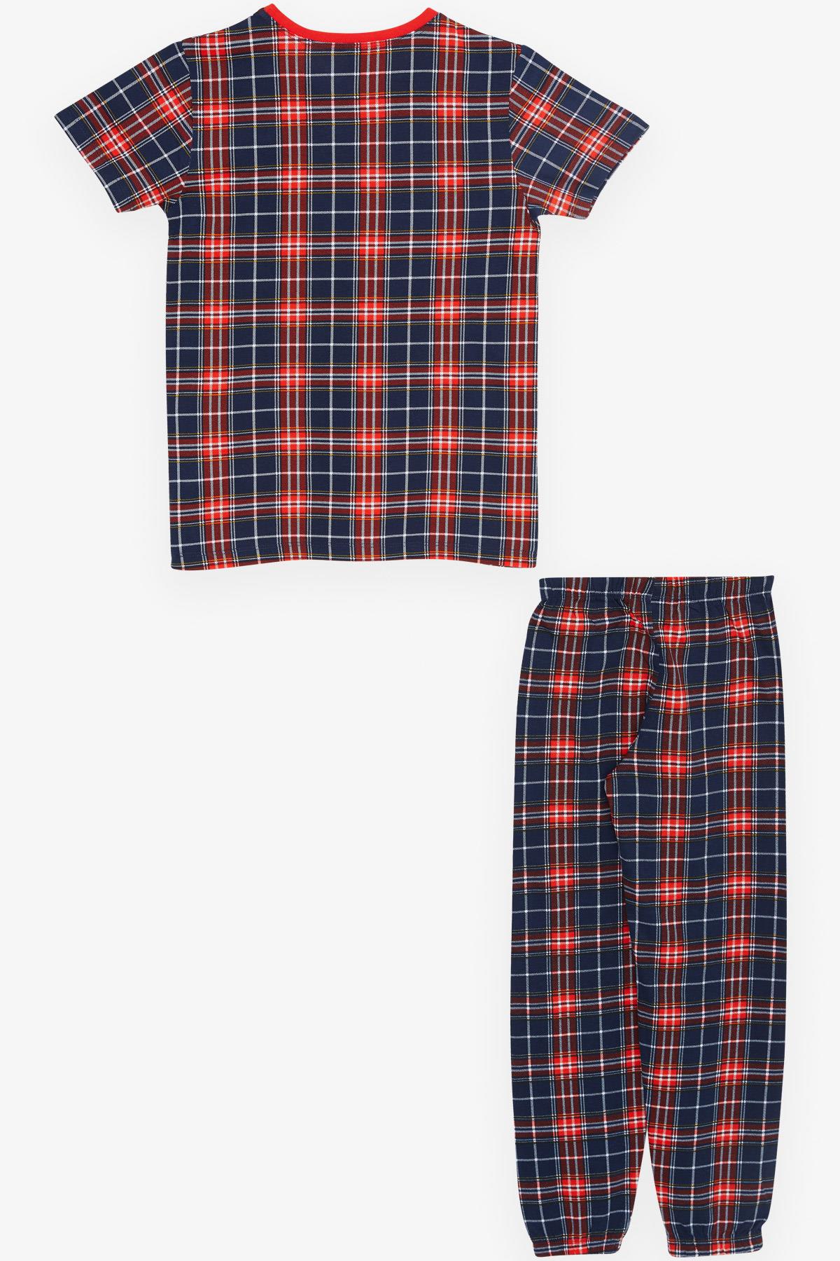 Breeze Erkek Çocuk Pijama Takımı Ekose Desenli Karışık Renk (4-8 Yaş)