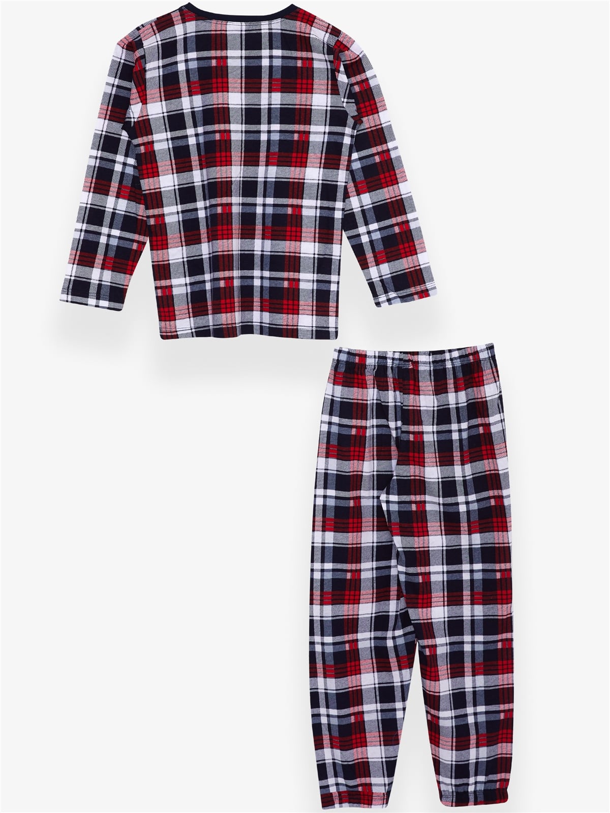 Breeze Erkek Çocuk Pijama Takımı Ekose Desenli Karışık Renk (4-8 Yaş)