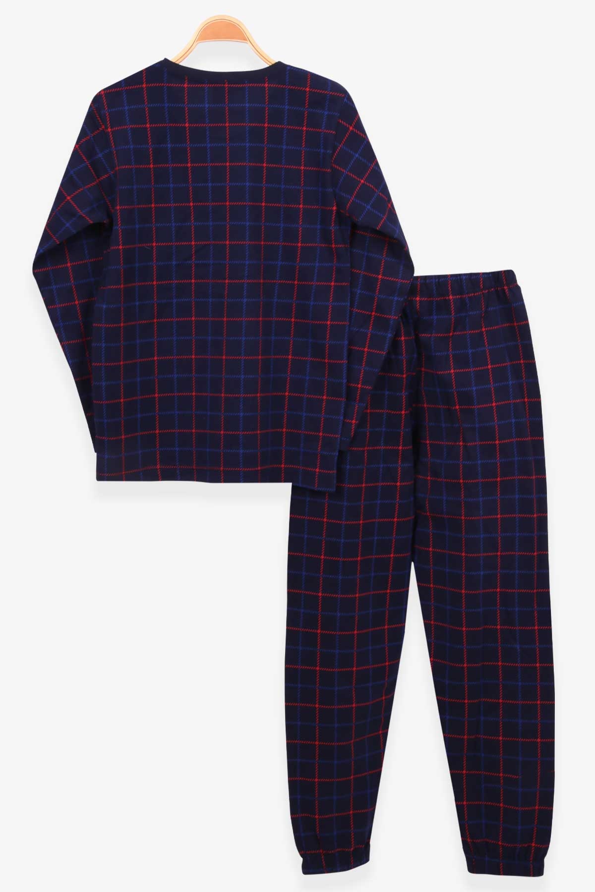 Breeze Erkek Çocuk Pijama Takımı Ekoseli Lacivert (9-14 Yaş)