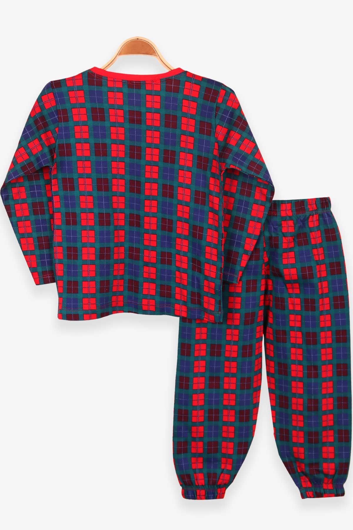 Breeze Erkek Çocuk Pijama Takımı Ekoseli Karışık Renk (4-6 Yaş)