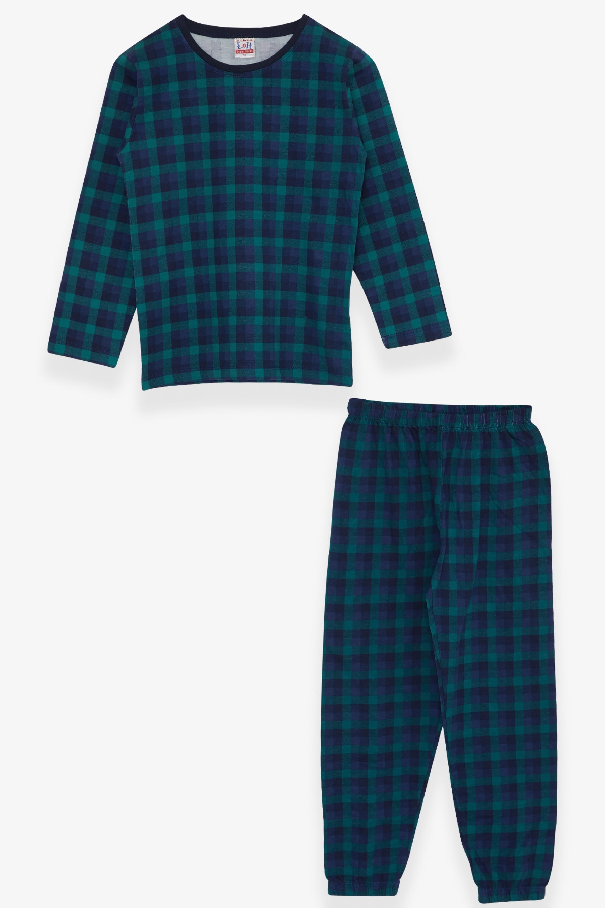 Breeze Erkek Çocuk Pijama Takımı Ekose Desenli Karışık Renk (4-8 Yaş)