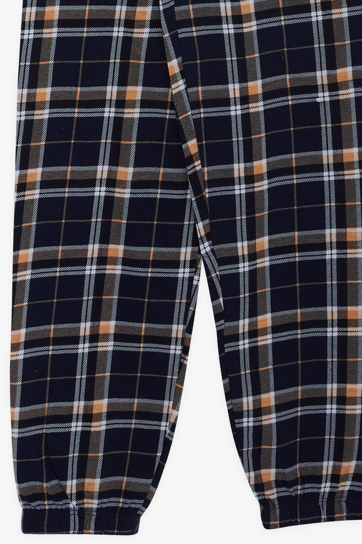 Breeze Erkek Çocuk Pijama Takımı Ekose Desenli Lacivert (4-7 Yaş)