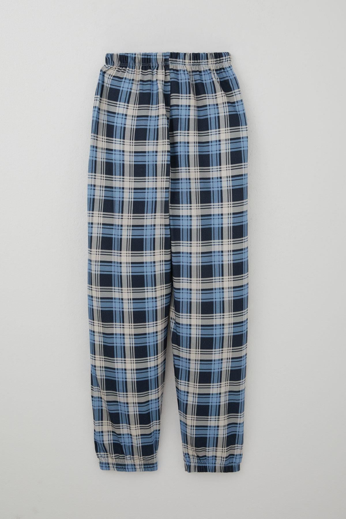 Breeze Erkek Çocuk Pijama Takımı Ekose Desenli Karışık Renk (9-12 Yaş)