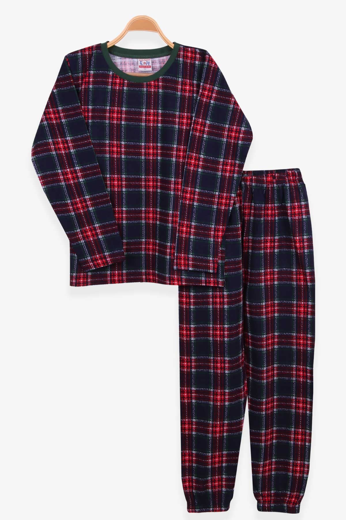 Breeze Erkek Çocuk Pijama Takımı Ekoseli Karışık Renk (9-14 Yaş)