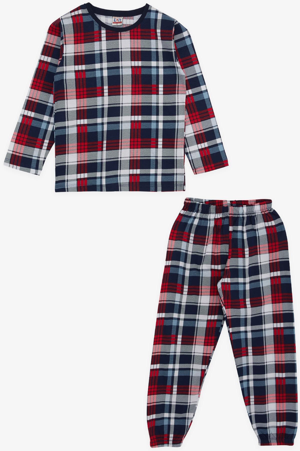 Breeze Erkek Çocuk Pijama Takımı Ekose Desenli Karışık Renk (4-8 Yaş)
