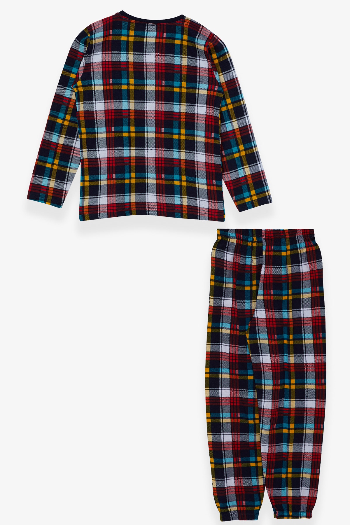 Breeze Erkek Çocuk Pijama Takımı Ekose Desenli Karışık Renk (4-8 Yaş)