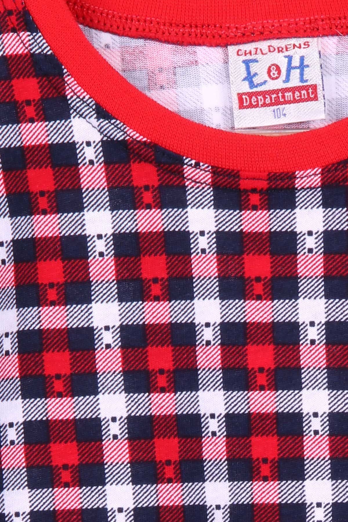Breeze Erkek Çocuk Pijama Takımı Ekoseli Karışık Renk (4-8 Yaş)