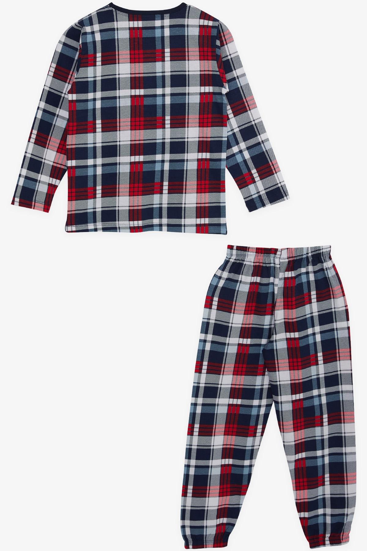 Breeze Erkek Çocuk Pijama Takımı Ekose Desenli Karışık Renk (4-8 Yaş)