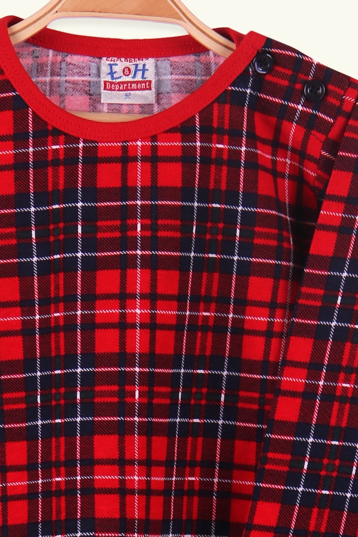 Breeze Erkek Çocuk Pijama Takımı Ekoseli Kırmızı (2-6 Yaş)