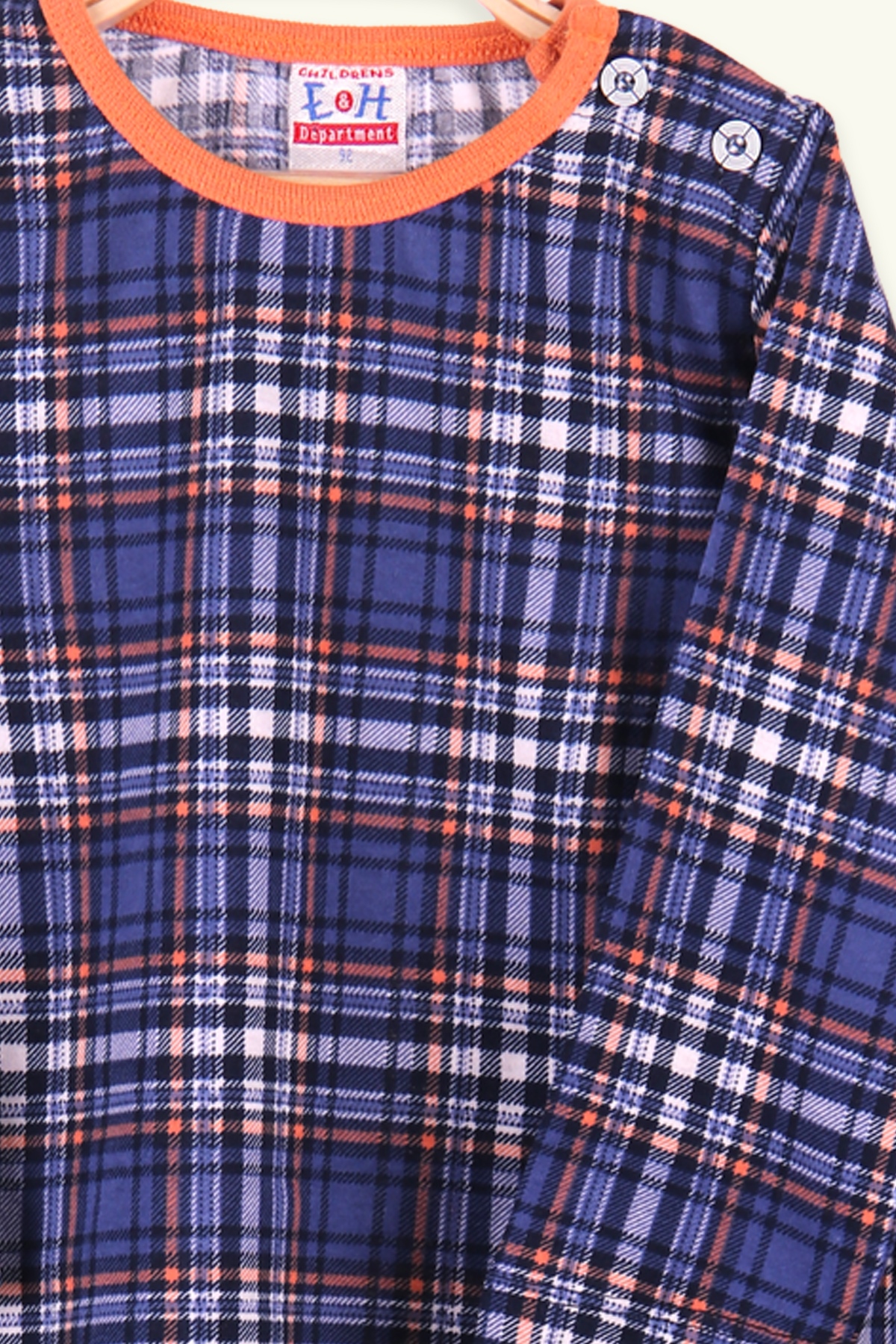 Breeze Erkek Çocuk Pijama Takımı Ekoseli Lacivert (2-6 Yaş)