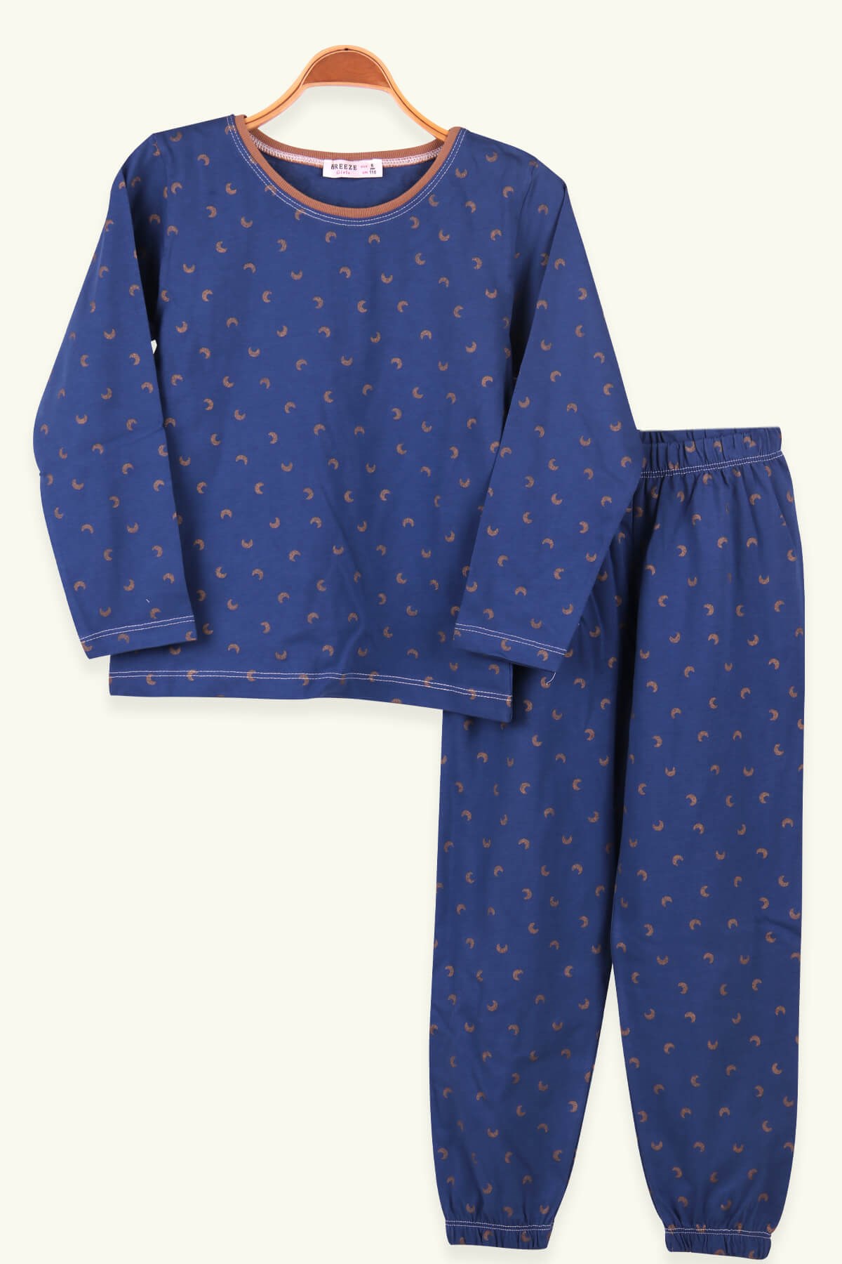 Breeze Erkek Çocuk Pijama Takımı Gece Temalı Koyu Mavi (6-10 Yaş)