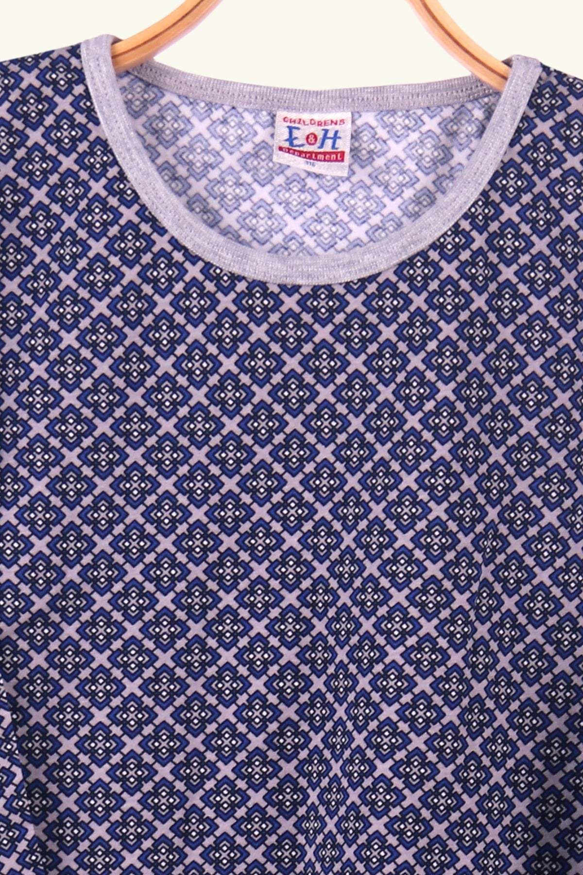 Breeze Erkek Çocuk Pijama Takımı Geometrik Desen Gri (6-10 Yaş)