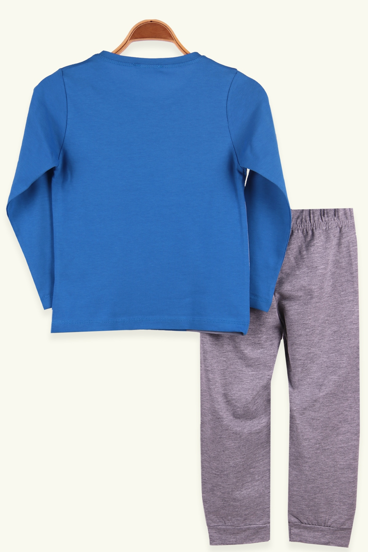 Breeze Erkek Çocuk Pijama Takımı Gergedan Baskılı Mavi (3-7 Yaş)