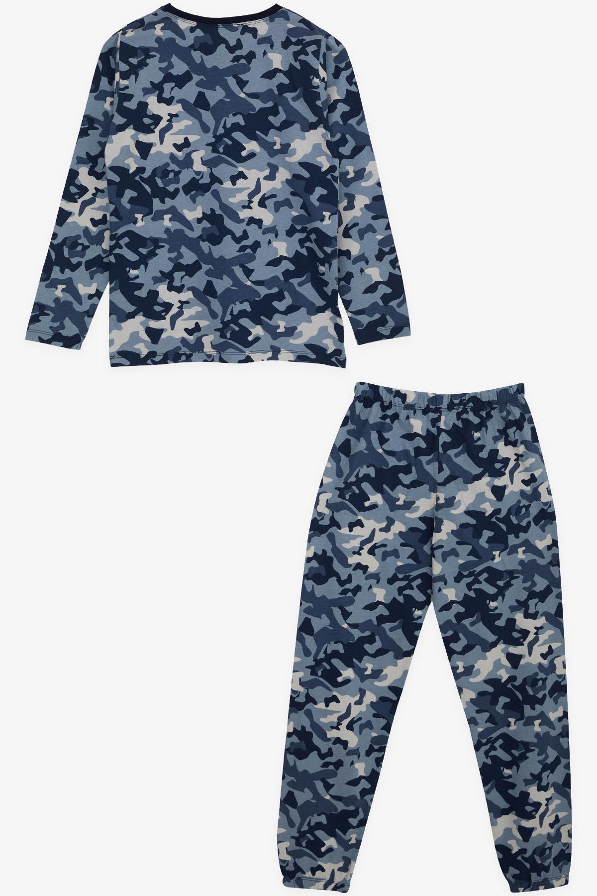 Breeze Erkek Çocuk Pijama Takımı Kamuflaj Desenli Karışık Renk (9-12 Yaş)