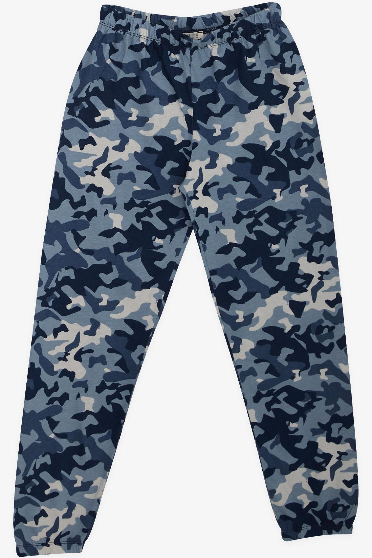 Breeze Erkek Çocuk Pijama Takımı Kamuflaj Desenli Karışık Renk (9-12 Yaş)