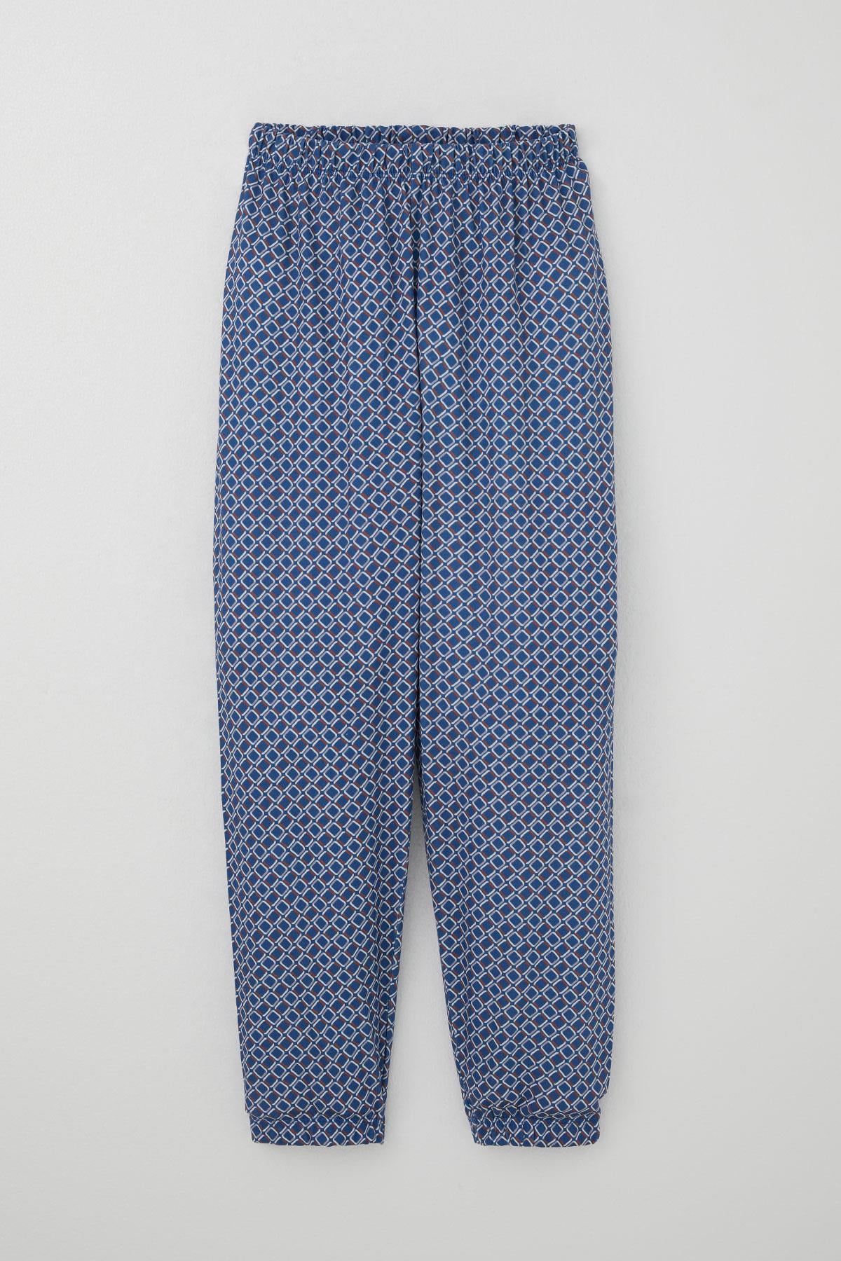 Breeze Erkek Çocuk Pijama Takımı Kare Desenli Mavi (4-8 Yaş)