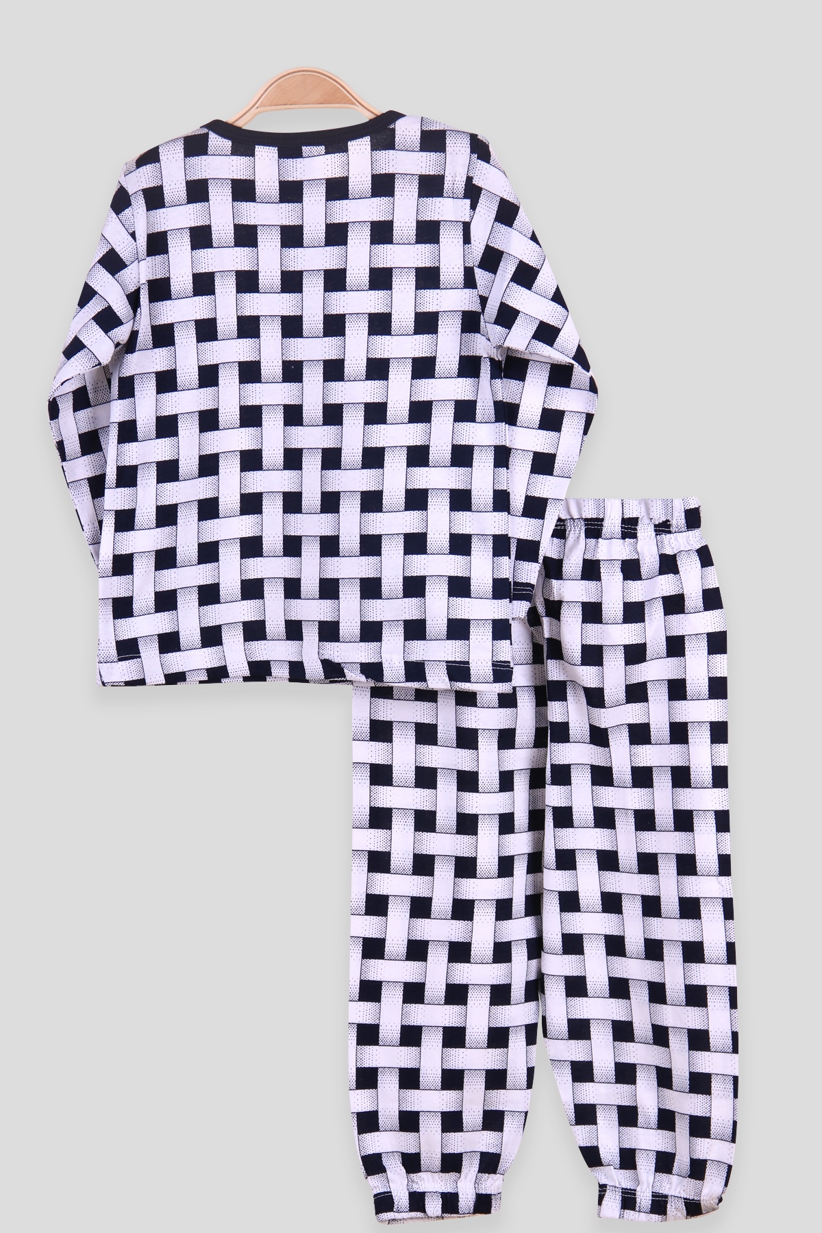 Breeze Erkek Çocuk Pijama Takımı Kareli Lacivert (2-6 Yaş)