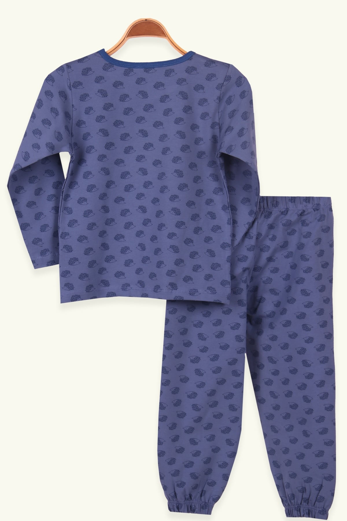 Breeze Erkek Çocuk Pijama Takımı Kirpi Desenli Mavi (4-8 Yaş)
