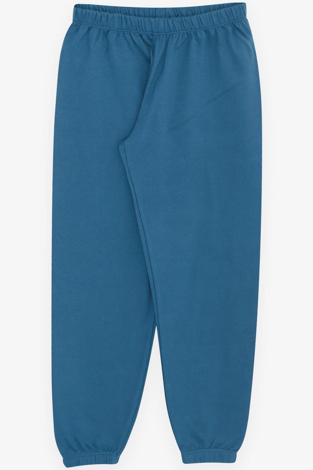 Breeze Erkek Çocuk Pijama Takımı Kokteyl Desenli Mavi (4-8 Yaş)