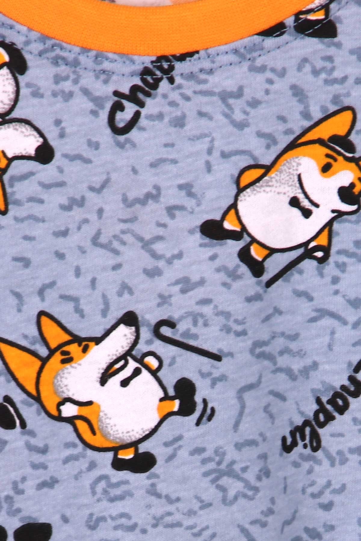 Breeze Erkek Çocuk Pijama Takımı Köpekli Bebe Mavisi (4-8 Yaş)
