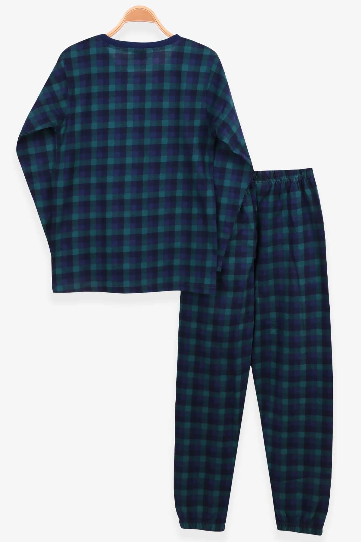 Breeze Erkek Çocuk Pijama Takımı Pötikare Desenli Karışık Renk (9-14 Yaş)