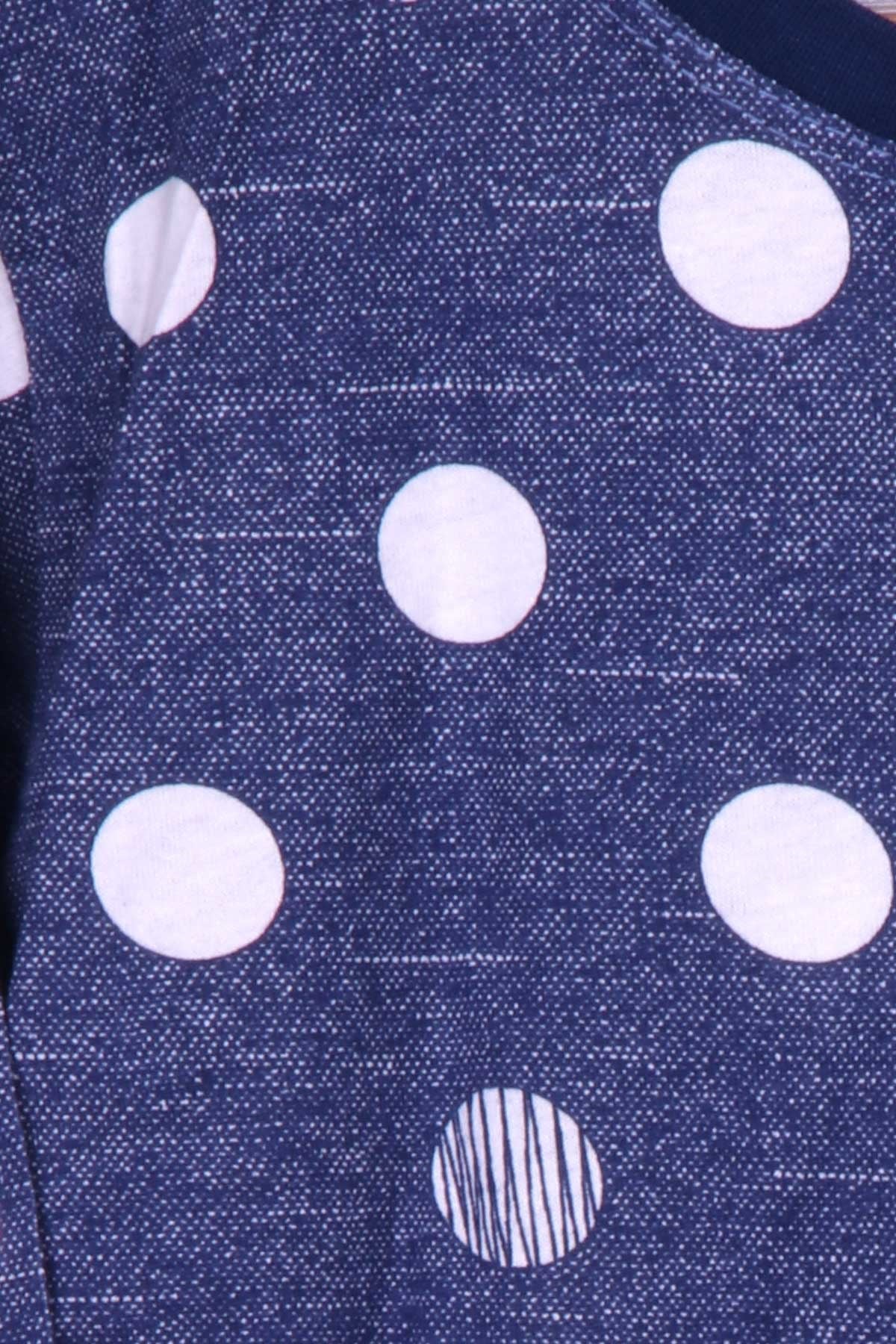Breeze Erkek Çocuk Pijama Takımı Puan Desenli Koyu Mavi (9-12 Yaş)