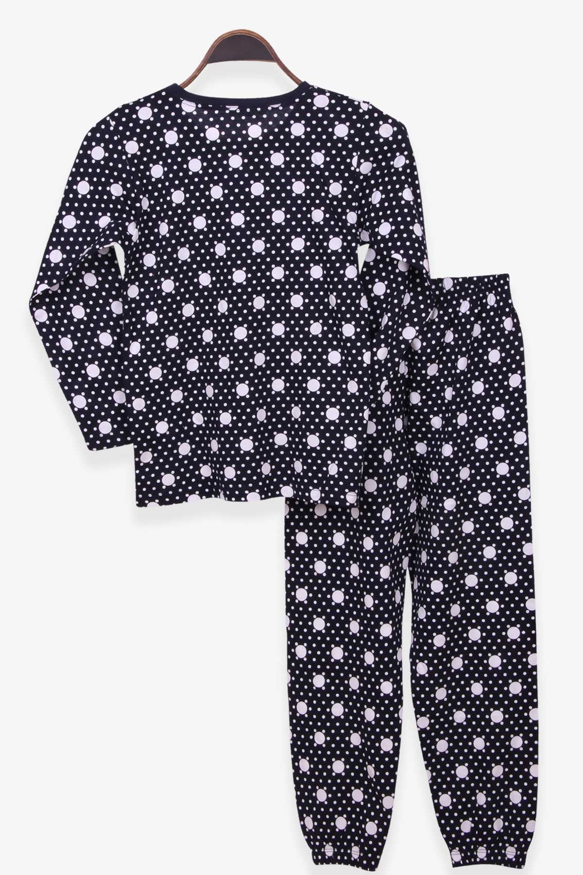Breeze Erkek Çocuk Pijama Takımı Puantiyeli Lacivert (9-12 Yaş)