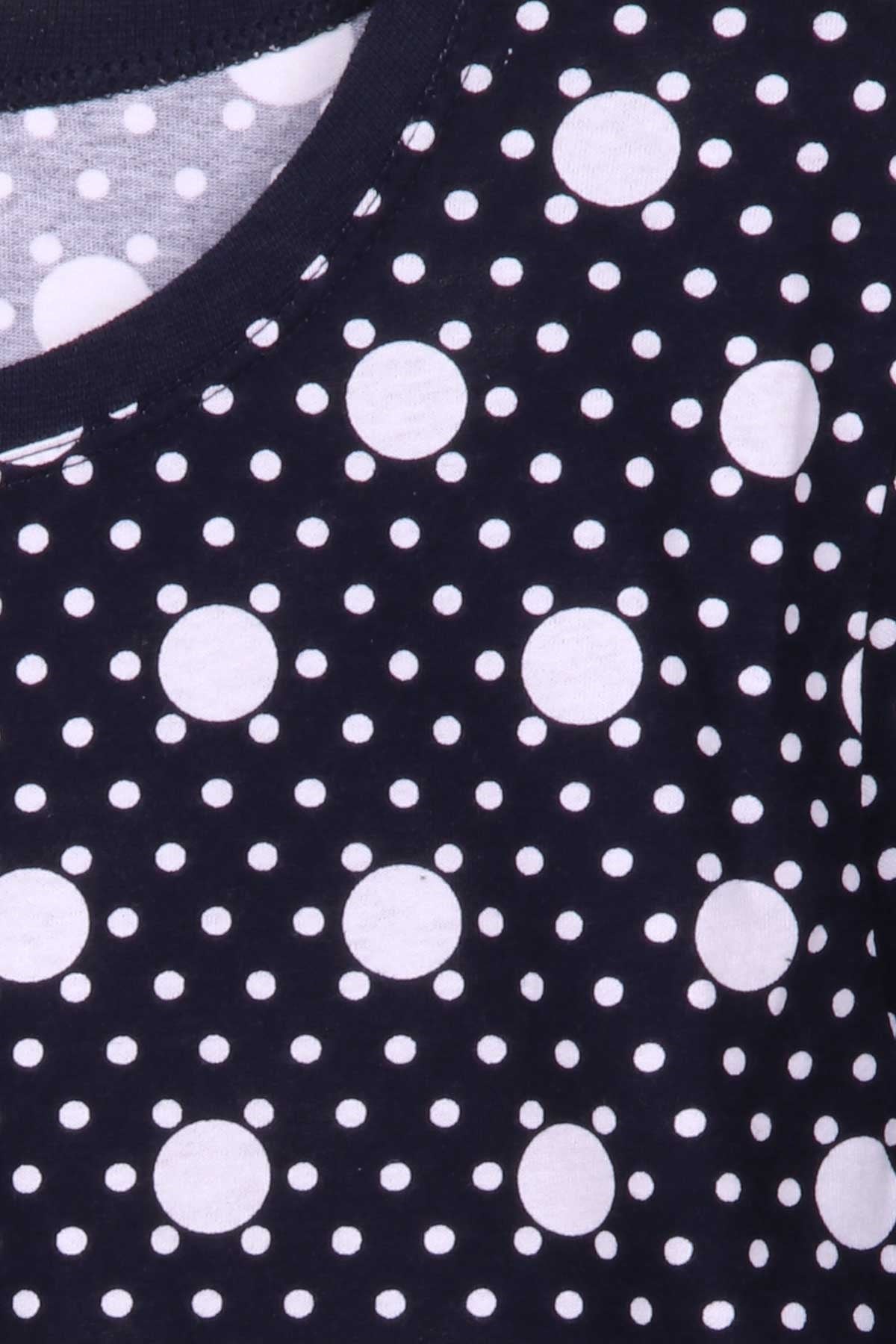 Breeze Erkek Çocuk Pijama Takımı Puantiyeli Lacivert (9-12 Yaş)