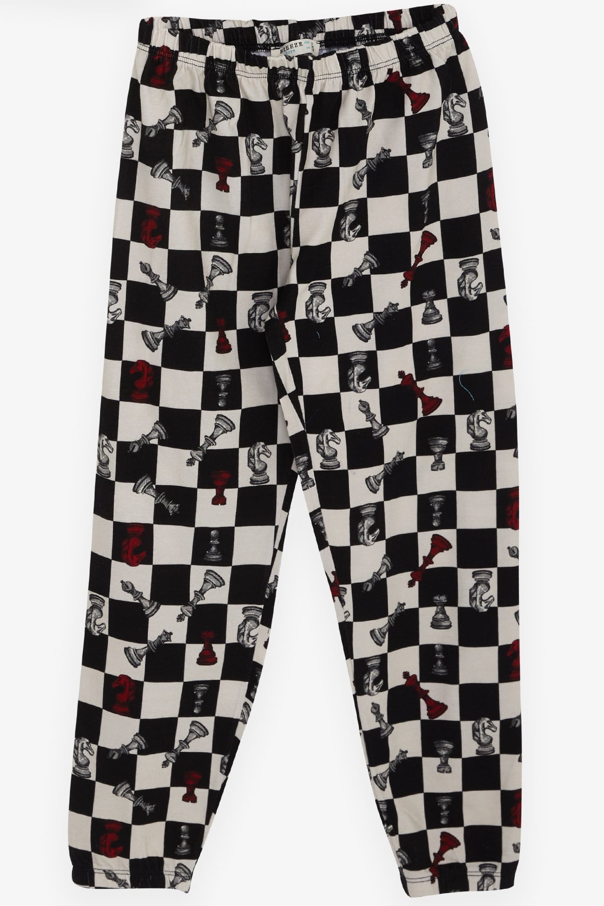 Breeze Erkek Çocuk Pijama Takımı Satranç Desenli Karışık Renk (4-8 Yaş)